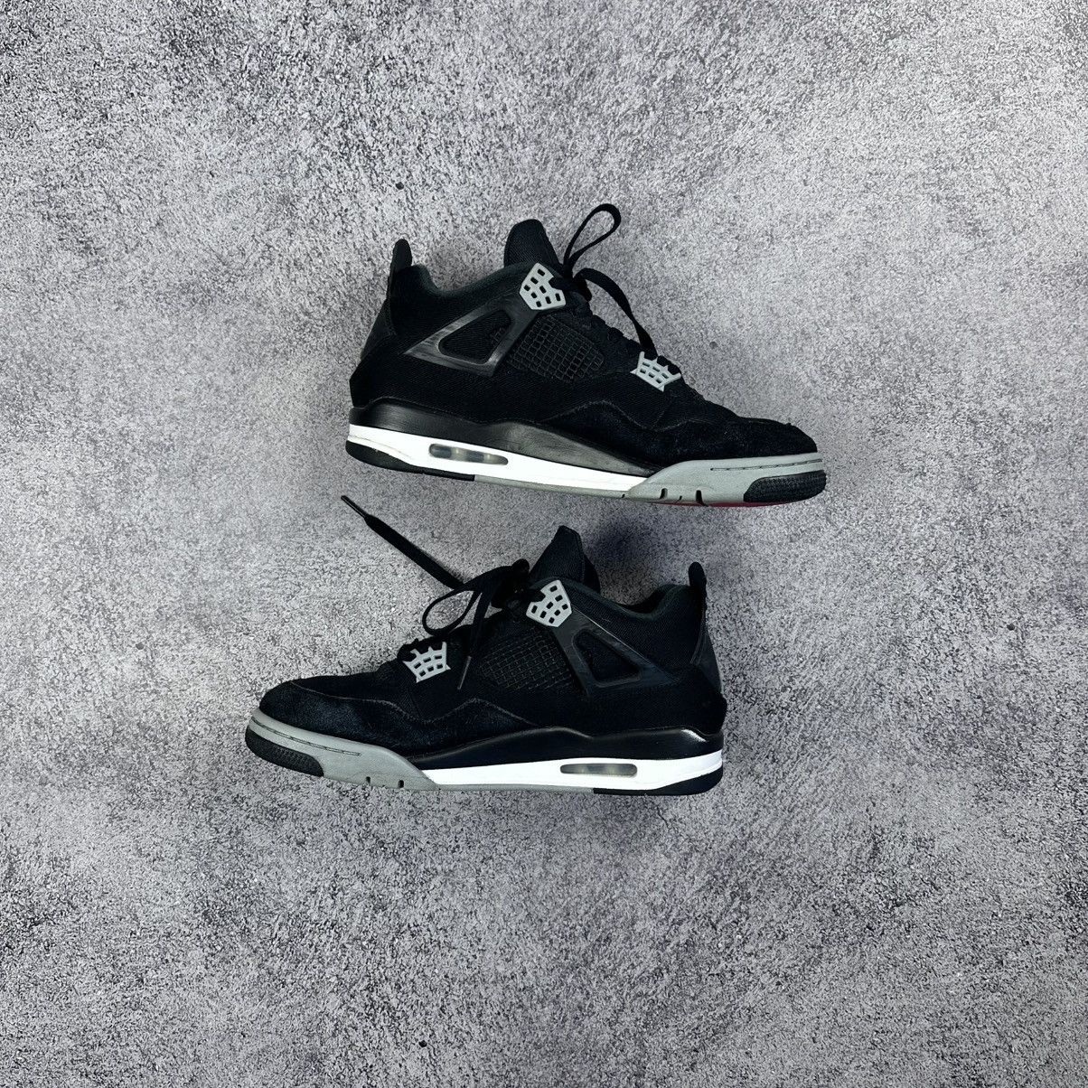 Jordan Brand Nike Air Jordan 4 Retro SE ‘Black Canvas’ Shoes - Size 11 Size US 11 / EU 44 - 3 Thumbnail