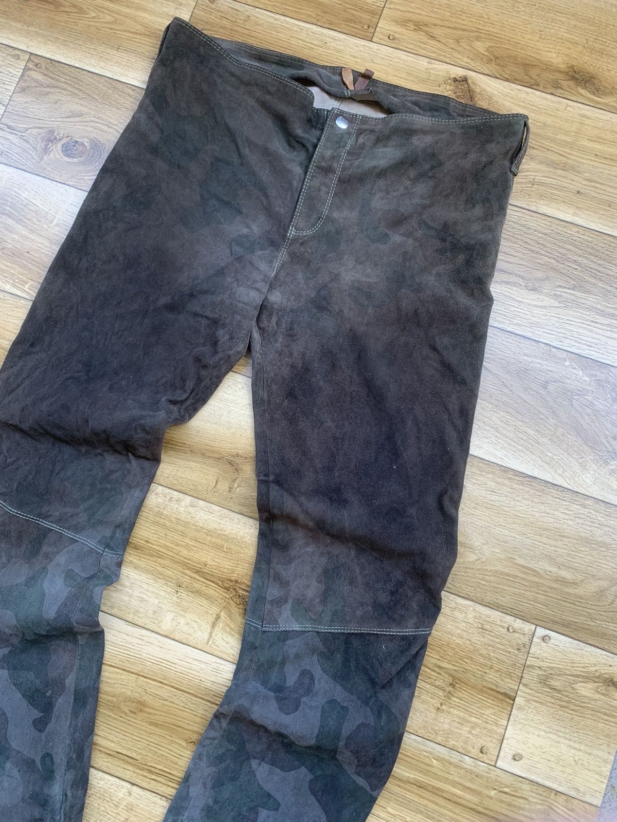 Vintage Leather Pants Italy Design