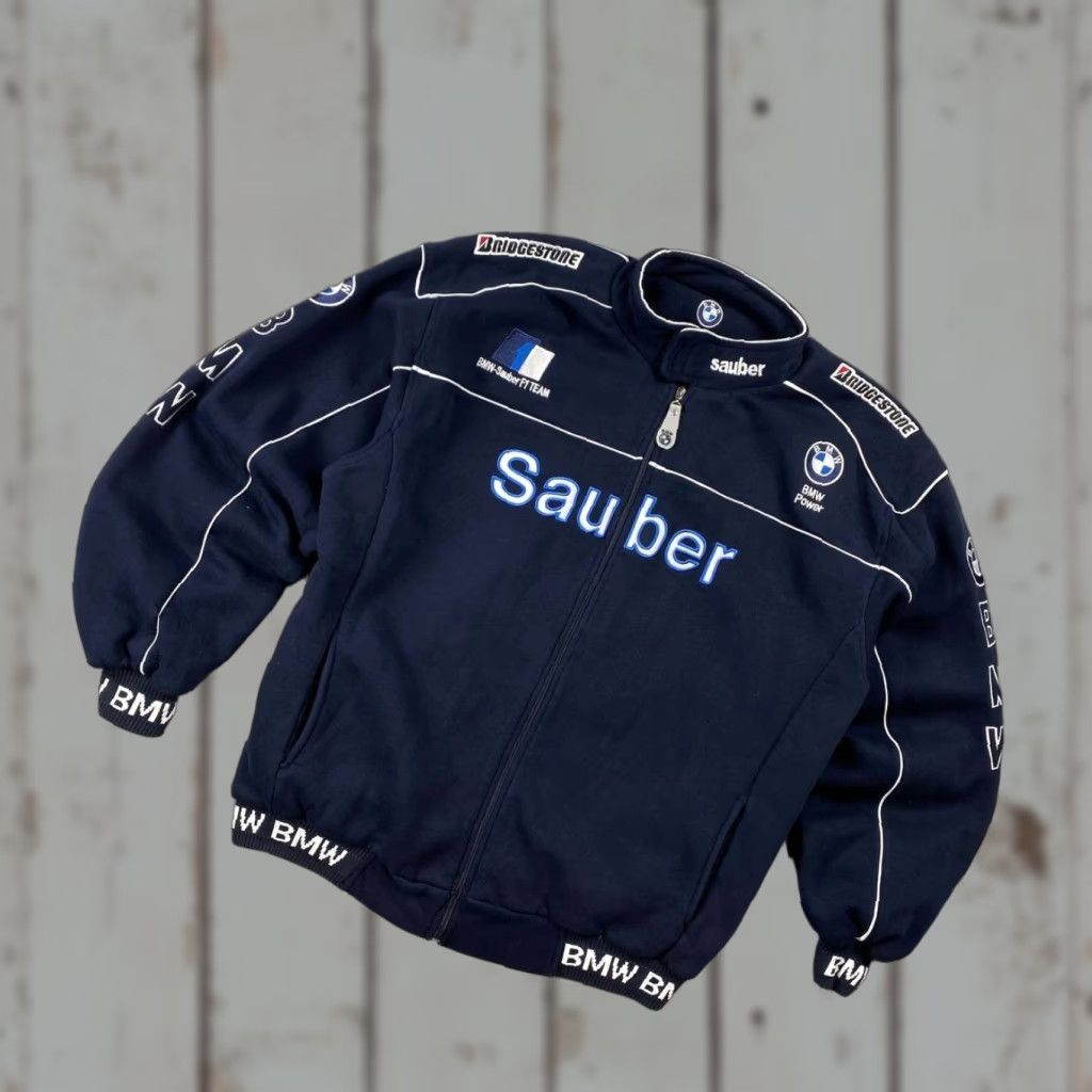 BMW VINTAGE BMW Sauber F1 Racing Full Zip Jacket Men XL Blue Size US XL / EU 56 / 4 - 1 Thumbnail