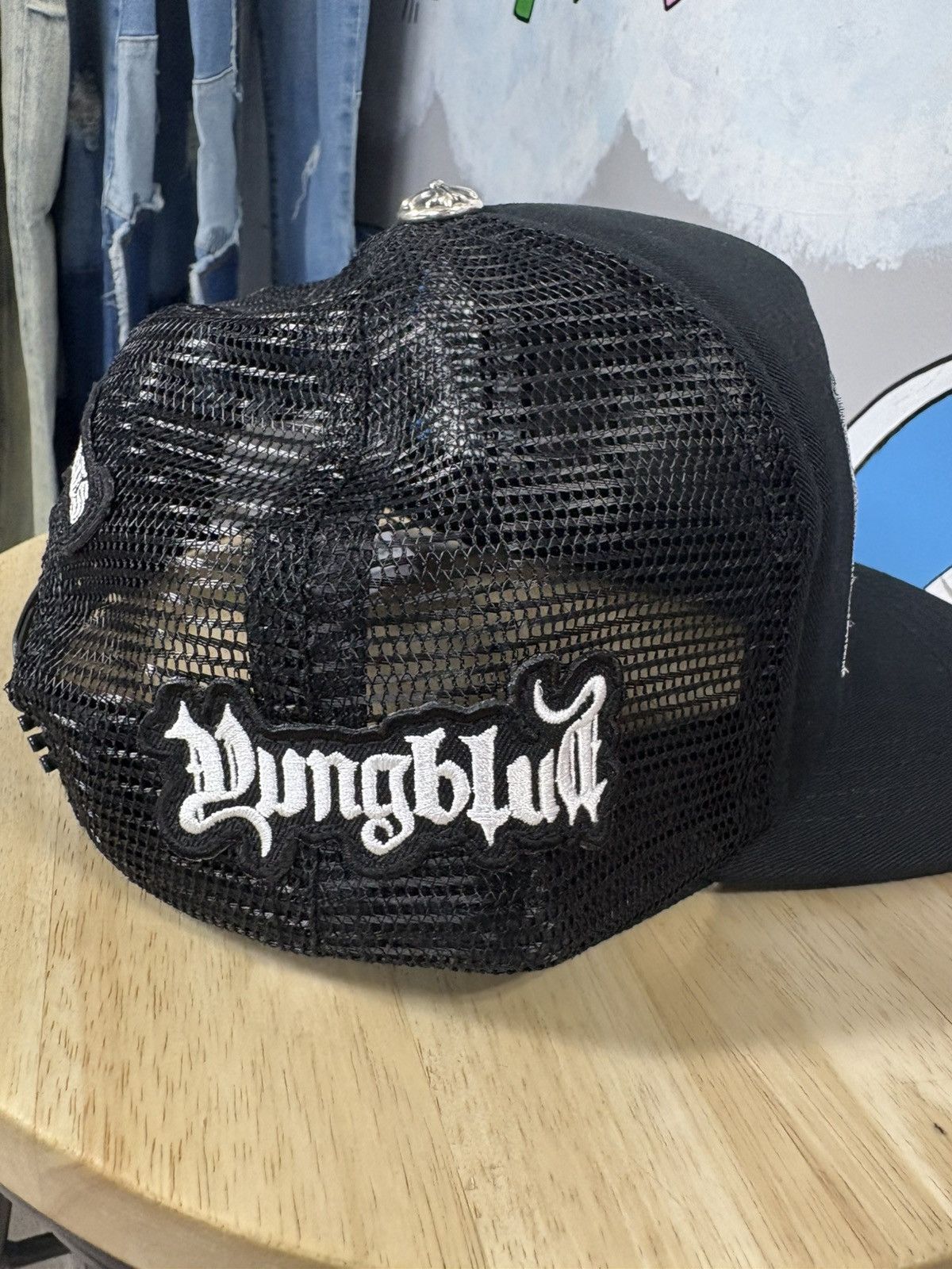 Chrome Hearts Chrome Hearts Foti Yungblood Trucker Hat Size ONE SIZE - 5 Thumbnail