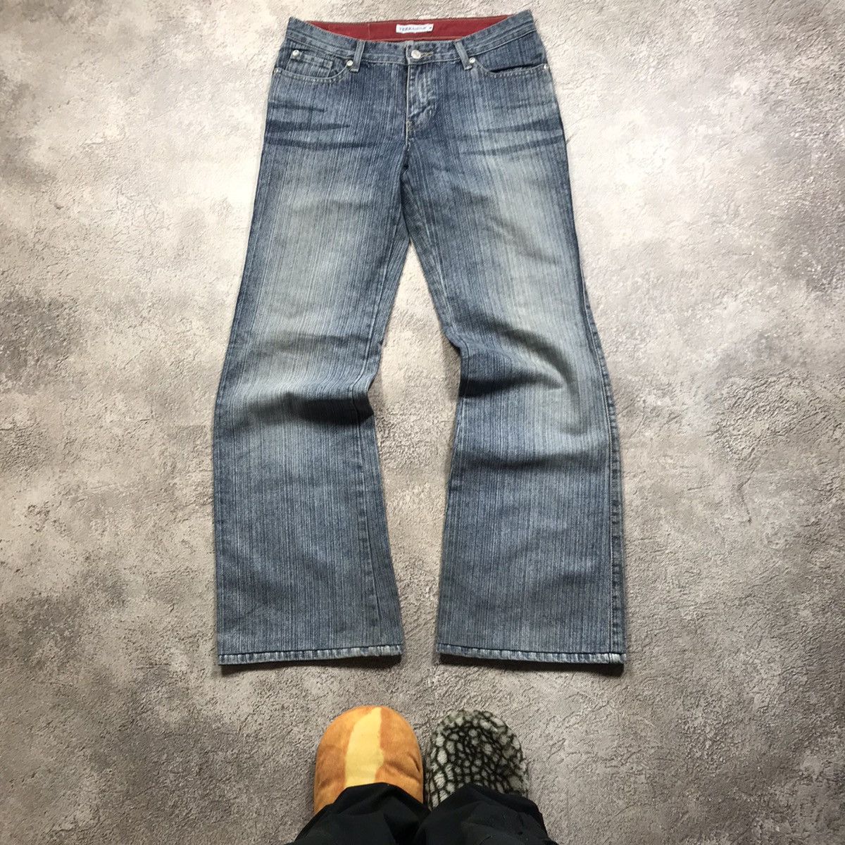 Vintage Vintage 90s Faded Baggy Distressed Jeans Grunge Streetwear 2 Size 29" - 2 Thumbnail