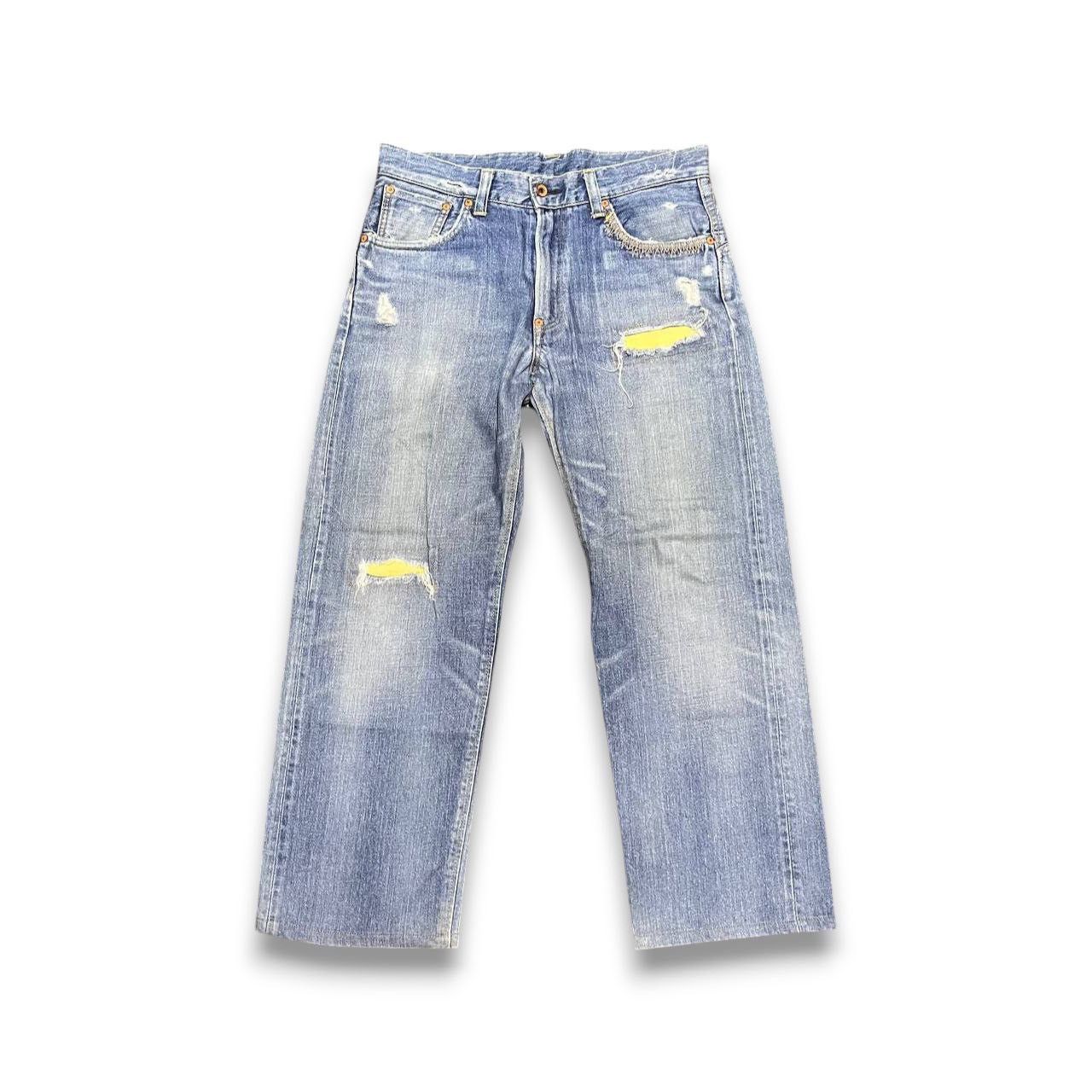 Edwin × Vintage Vintage Distressed Edwin Selvedge Denim Jeans Size US 34 / EU 50 - 1 Thumbnail