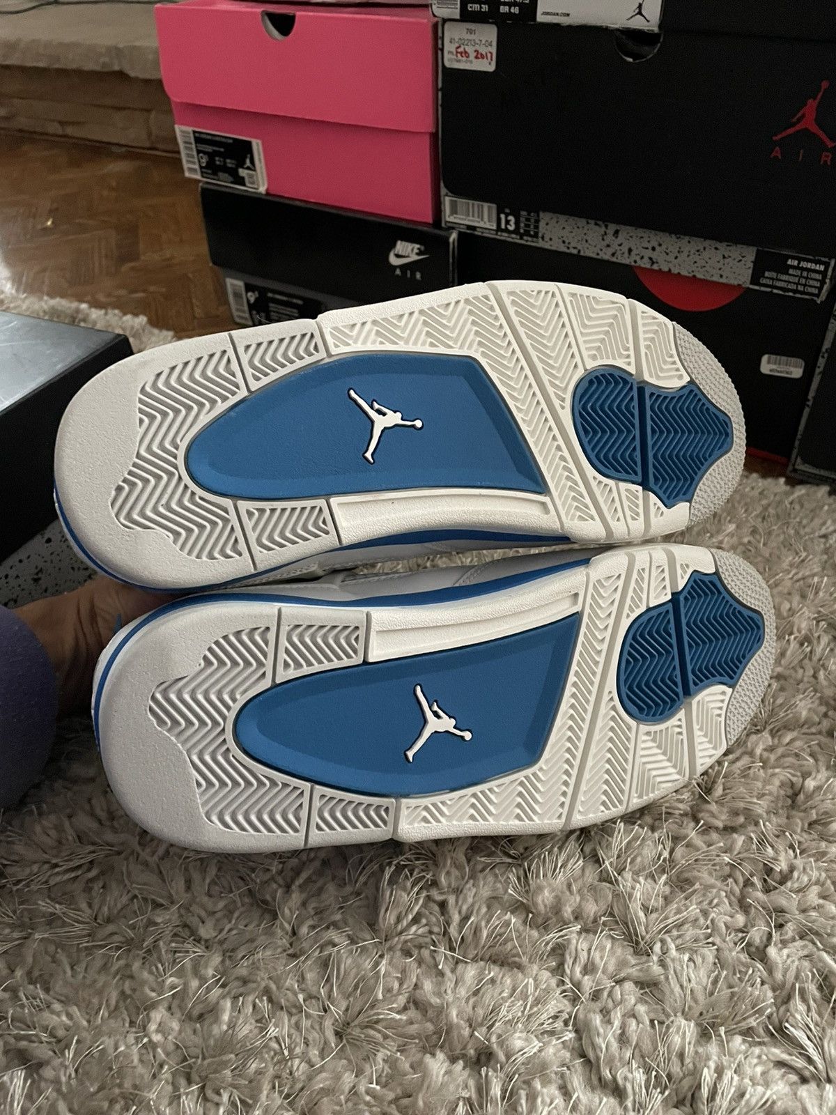 Jordan Brand Jordan 4 Military Blue 2012 release Size US 10 / EU 43 - 7 Thumbnail
