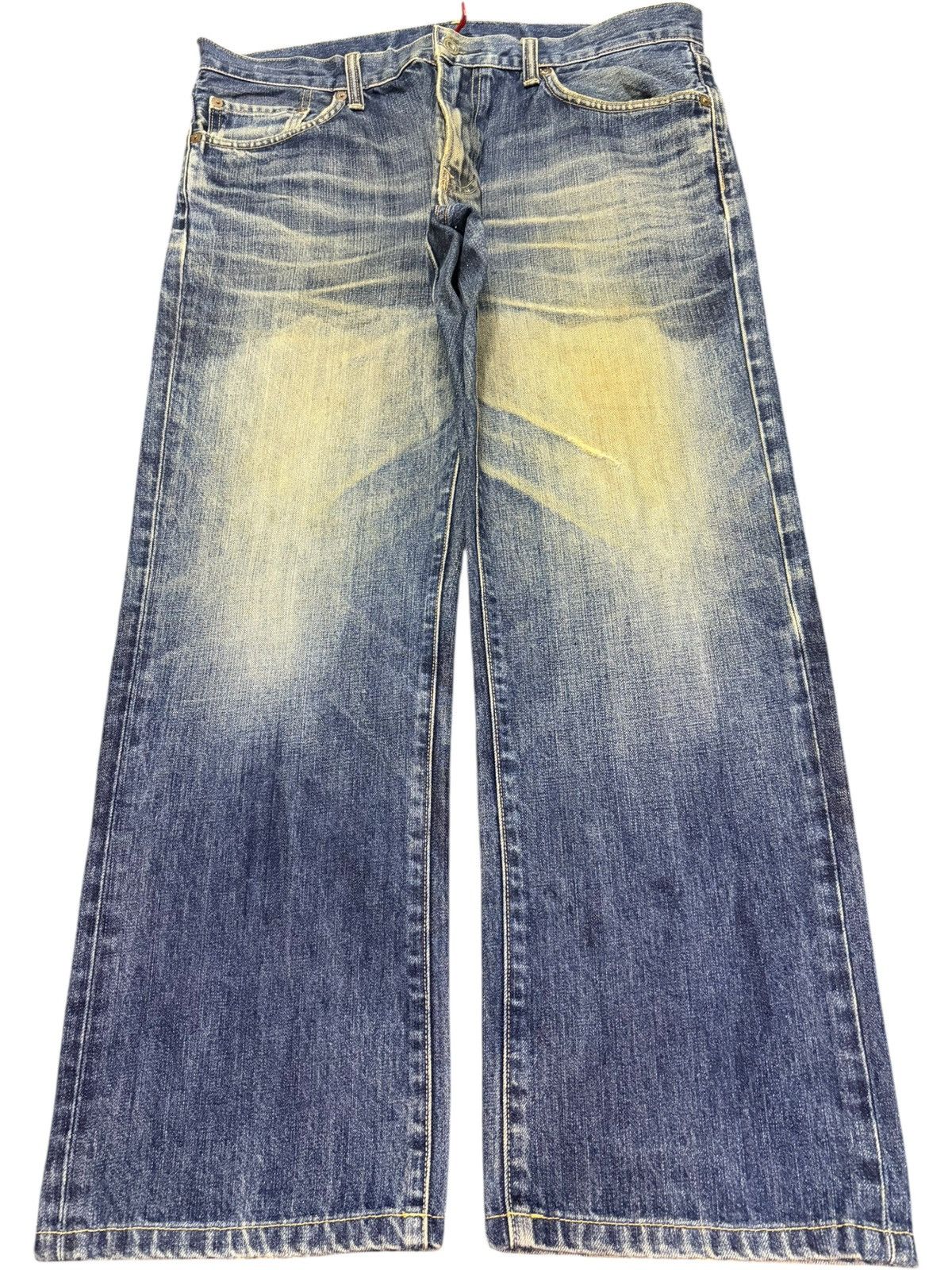 Uniqlo Vintage Uniqlo Mud Wash Distressed Loose Jeans Size US 35 - 1 Thumbnail
