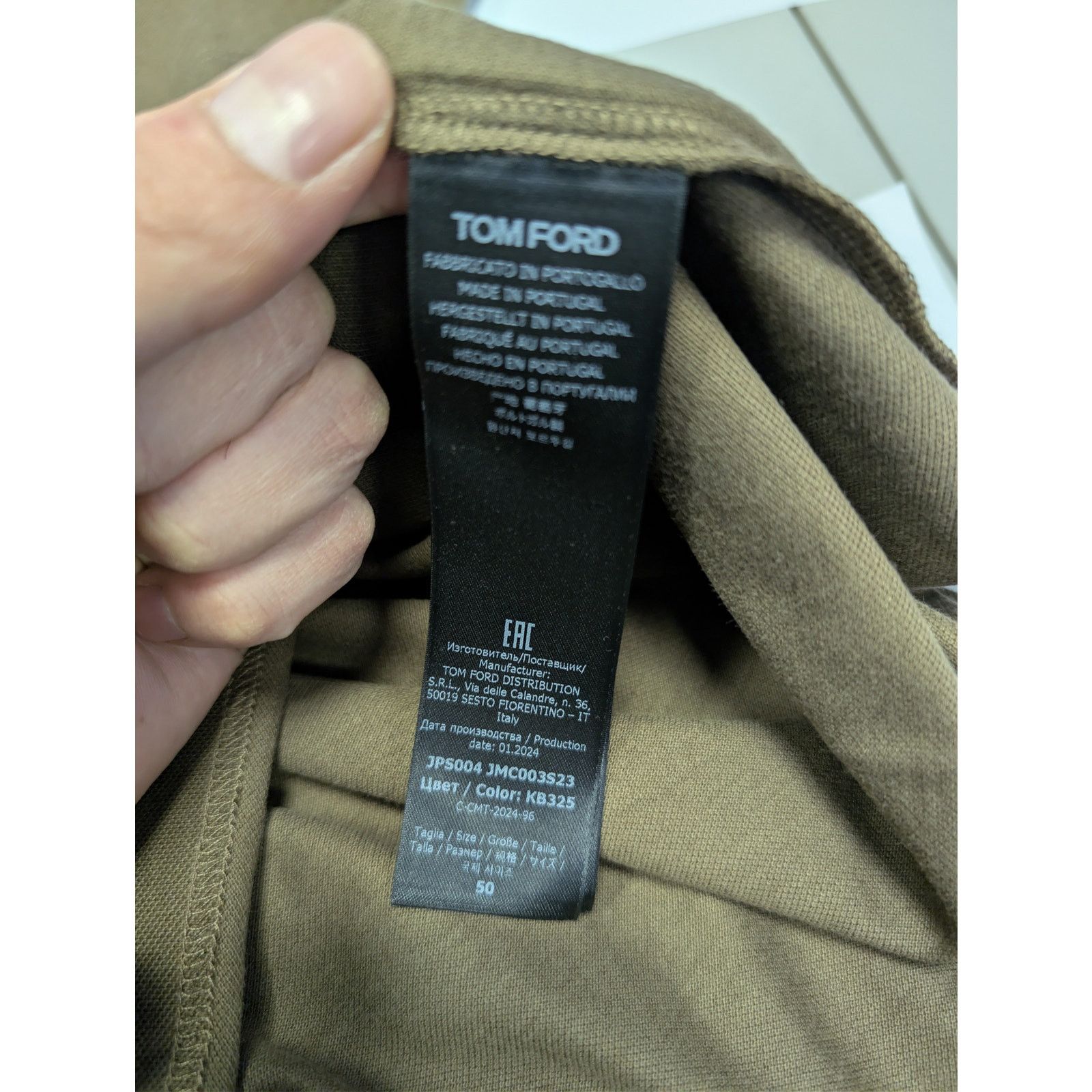 Tom Ford o1rshd1 Cotton Pique Polo Shirt in Brown Size US M / EU 48-50 / 2 - 17 Thumbnail