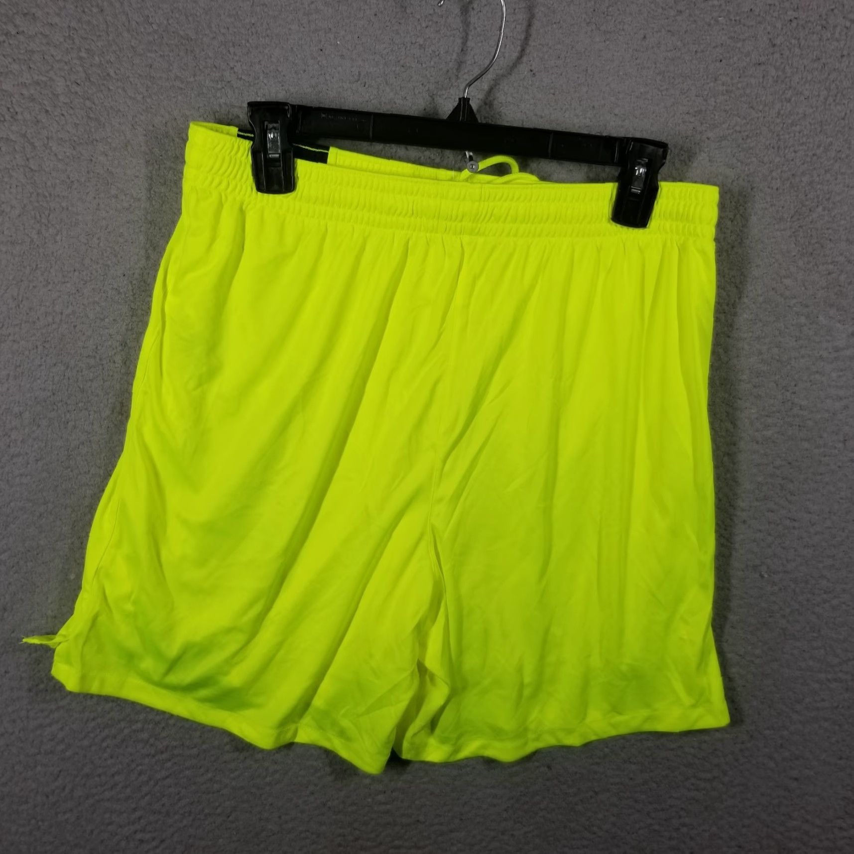 Nike Nike Soccer Shorts Men Medium Woven Neon Black NWT Size US 31 - 2 Thumbnail