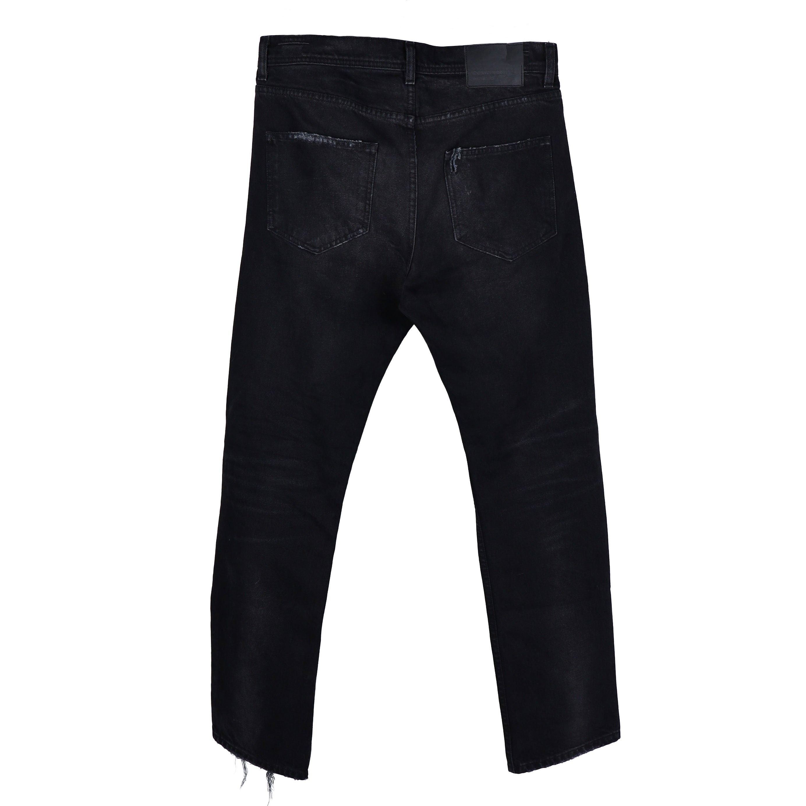 Enfants Riches Deprimes ERD DISTRESSED BLACK DENIM SZ 31 Size US 31 - 2 Thumbnail