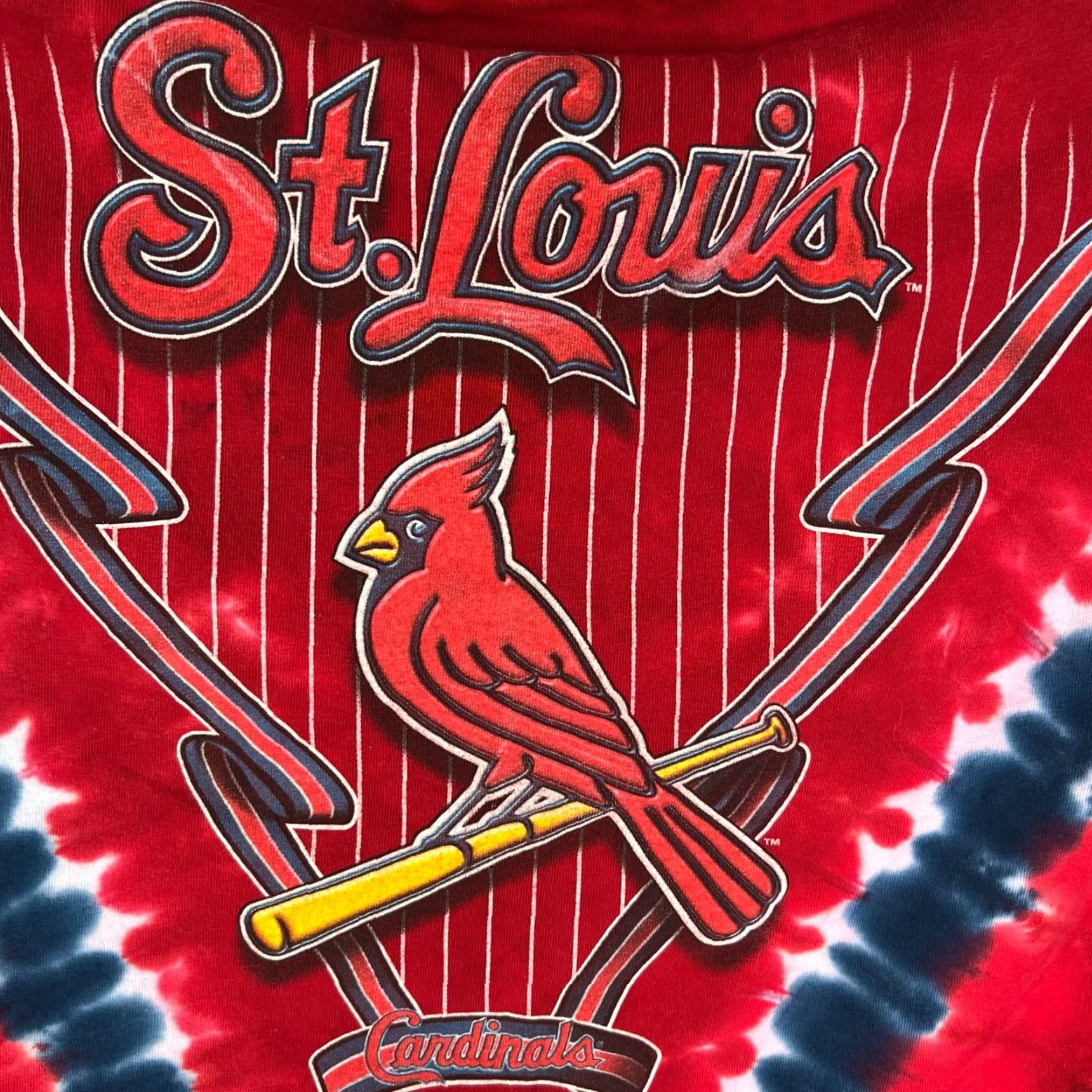 Liquid Blue Liquid Blue St. Louis Cardinals Tie Dye T-Shirt XL Red Short Sleeve Graphic Mens Size US XL / EU 56 / 4 - 7 Thumbnail