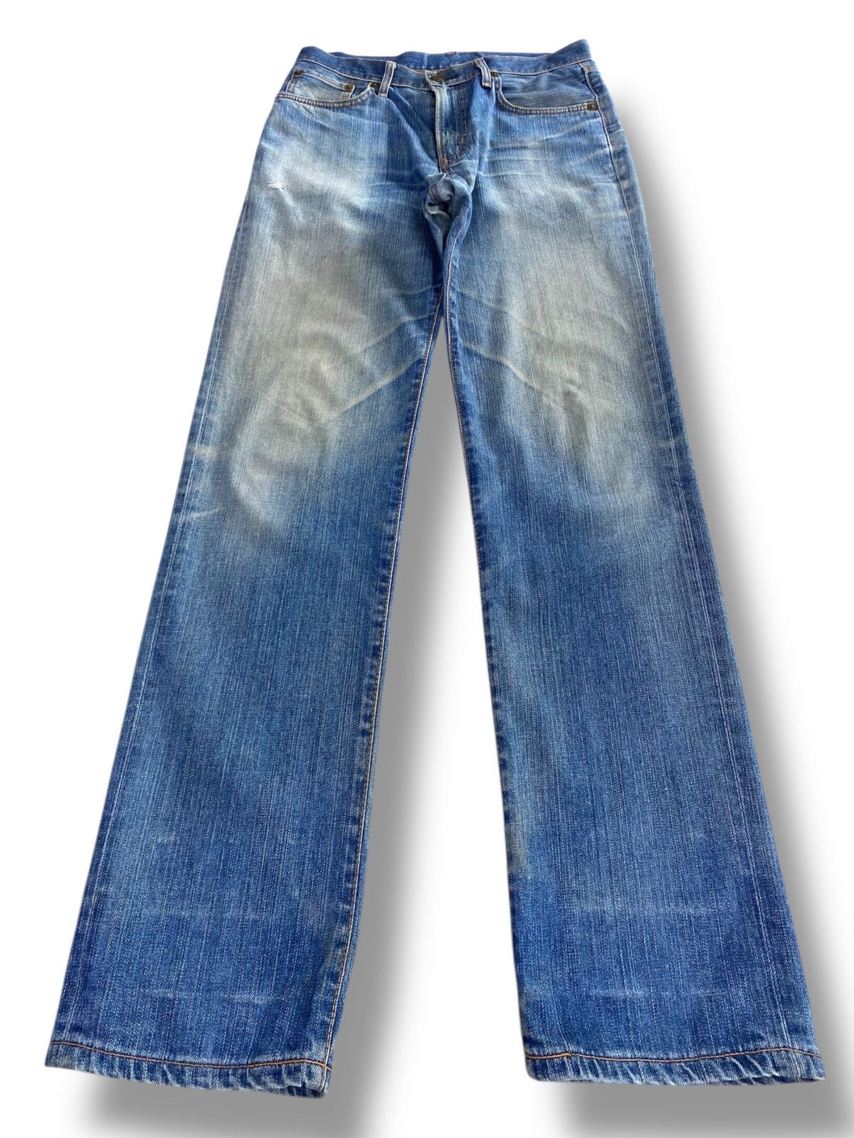 Edwin Edwin Whiskers Faded Wash Style Light Jeans Size US 32 / EU 48 - 1 Thumbnail