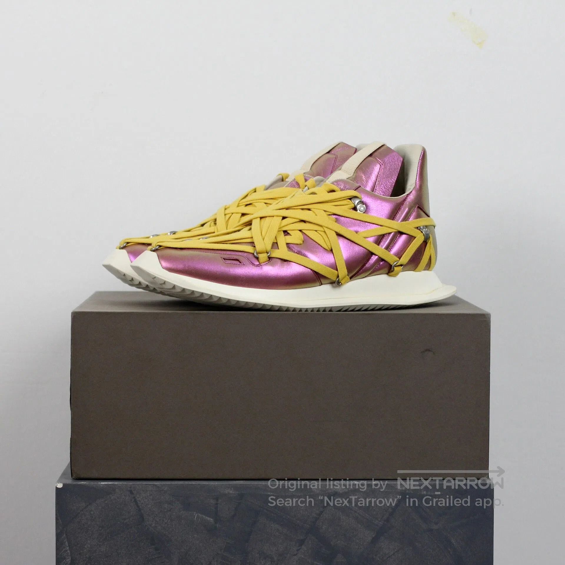 Rick Owens rick owens runner laser strap sneakers. Size US 9.5 / EU 42-43 - 2 Thumbnail