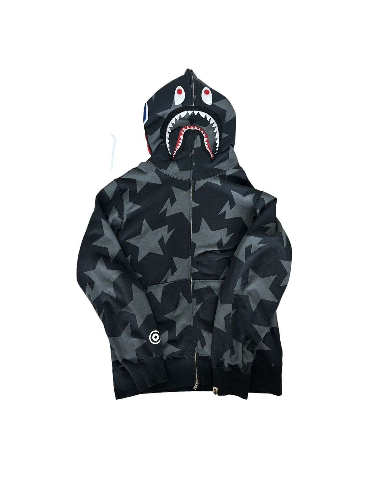 Sta Pattern Shark Full Zip Hoodie