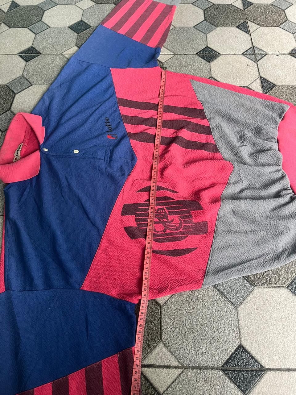 Japanese Brand 90s Lotto bright fleece pullover Size US L / EU 52-54 / 3 - 4 Thumbnail