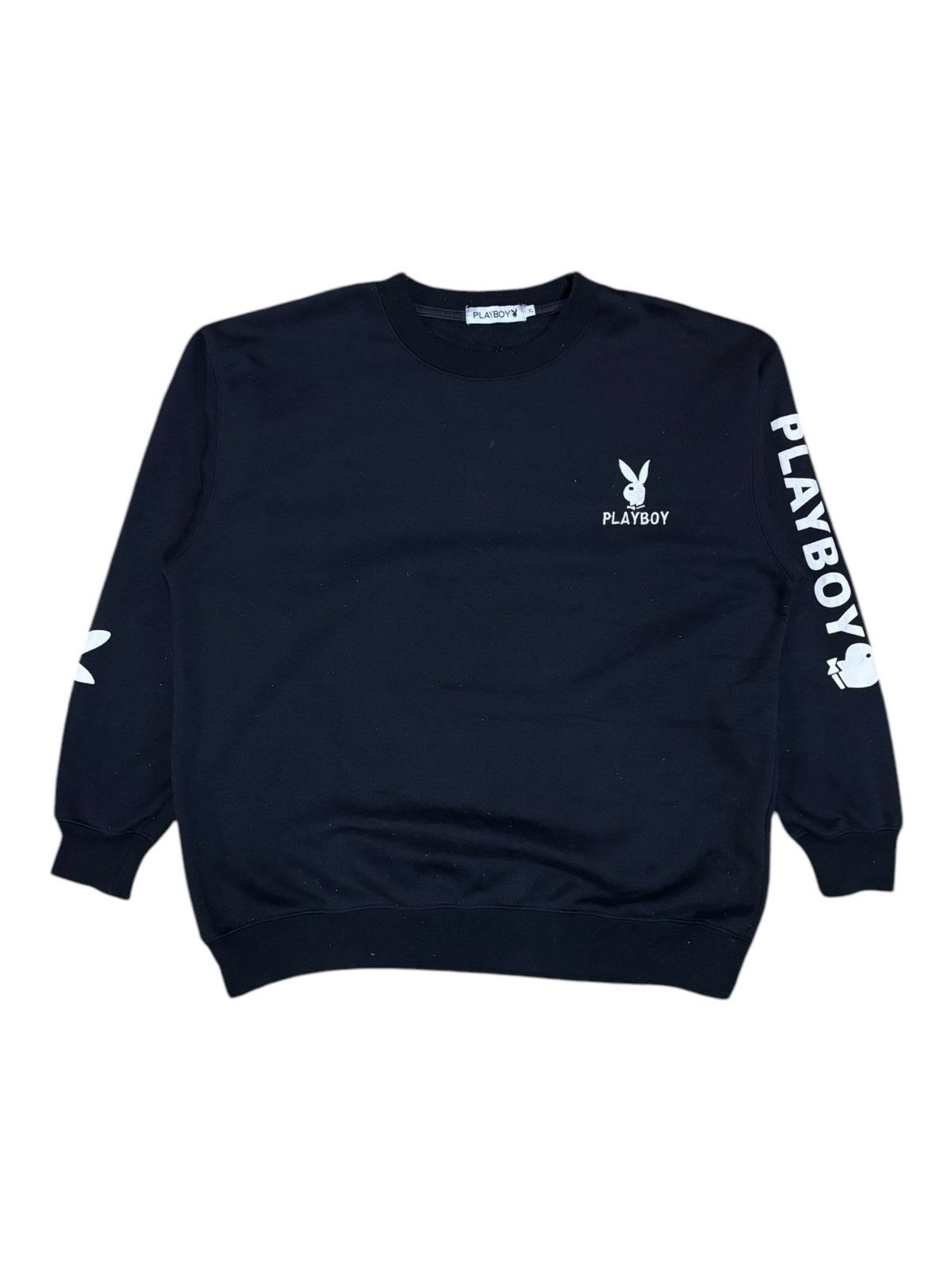 Japanese Brand × Playboy × Vintage Vintage Playboy X Super Lover Big Logo Spell Out Sweatshirt Size US XL / EU 56 / 4 - 2 Thumbnail