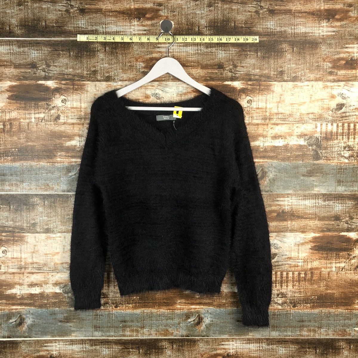 Homespun Knitwear DL Marble Waltz Black fur shaggy mohair Knitwear #C023 Size US M / EU 48-50 / 2 - 1 Thumbnail