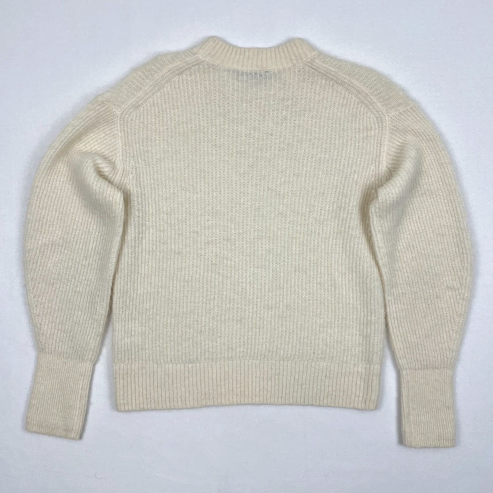 Quince VINTAGE Last Brand Quince Sweater Womens XS Cream White Alpaca Wool Crew Preppy Size XS / US 0-2 / IT 36-38 - 7 Thumbnail