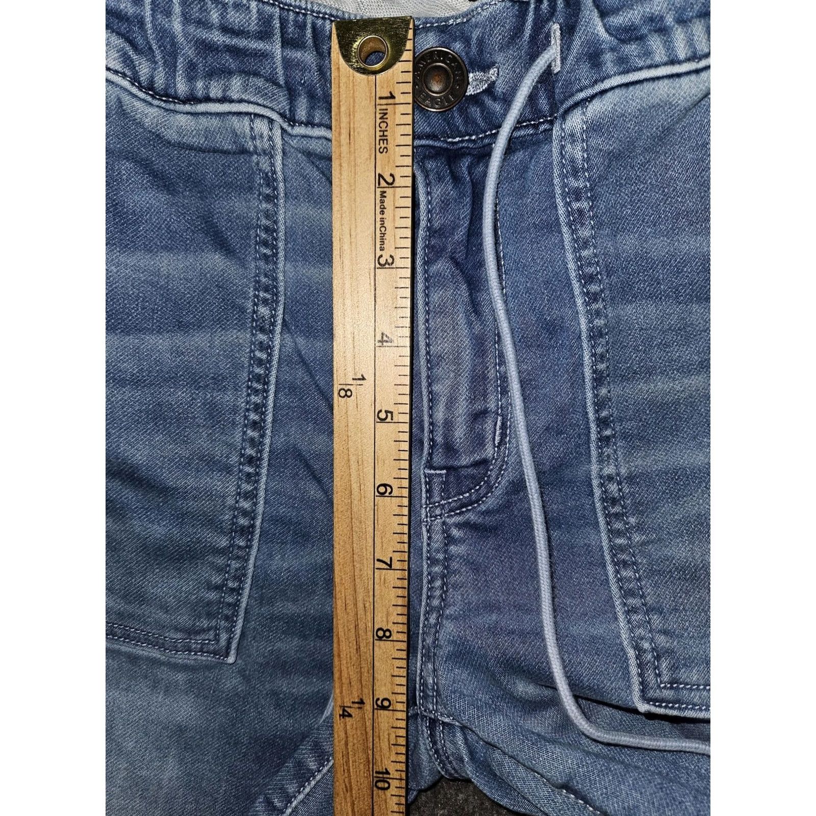 American Eagle Outfitters American Eagle Outfitters Jeans Womens 4 Blue Soft Knit Mid Rise Jogger Tapered Size 27" / US 4 / IT 40 - 5 Thumbnail