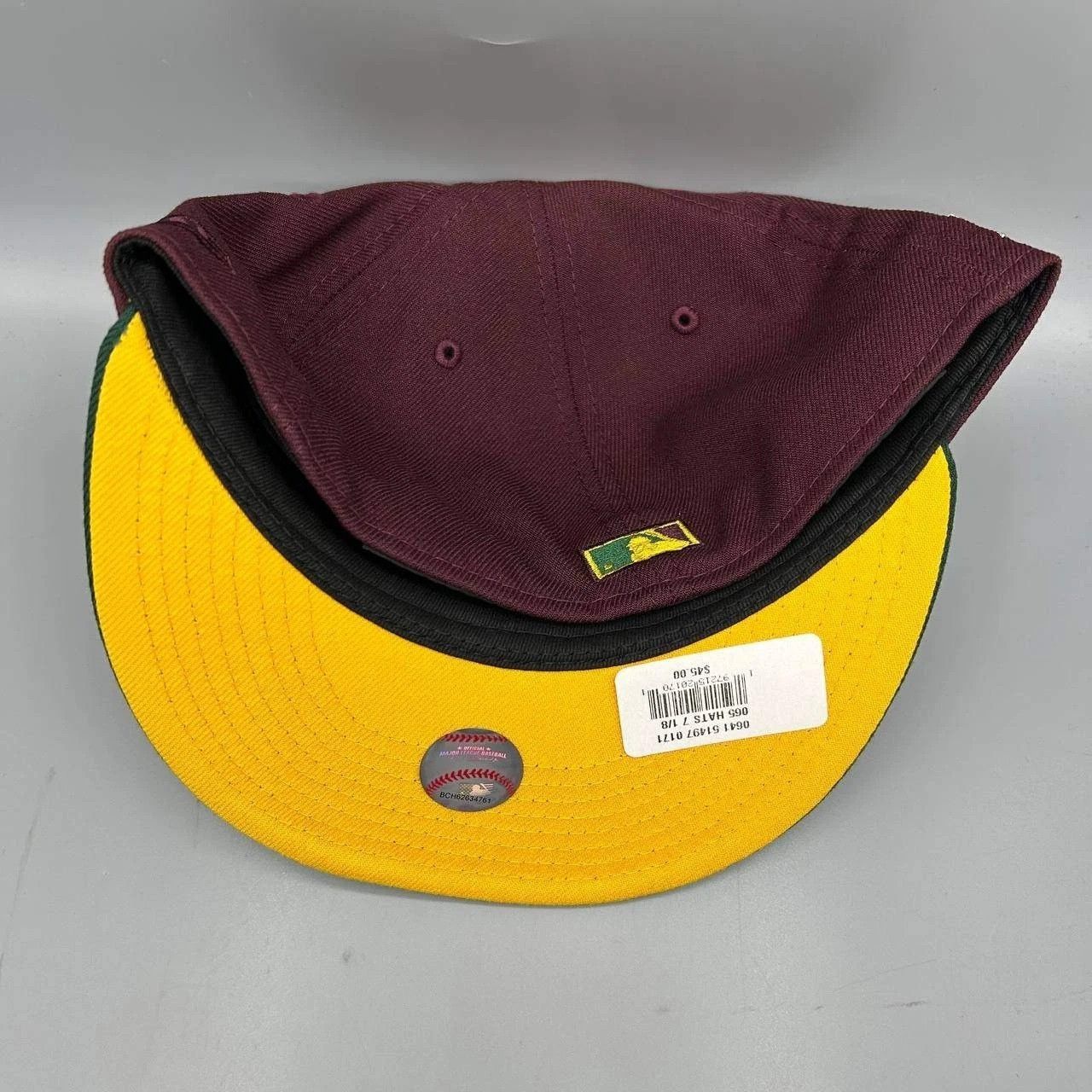 New Era Seattle Mariners Hat Men 7 1/8 Red Green MLB Fitted Cap New Size ONE SIZE - 5 Thumbnail