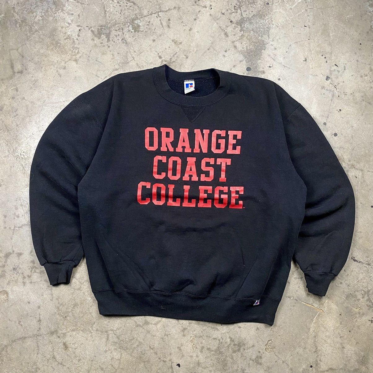 90s Russell Orange Coast College Crewneck