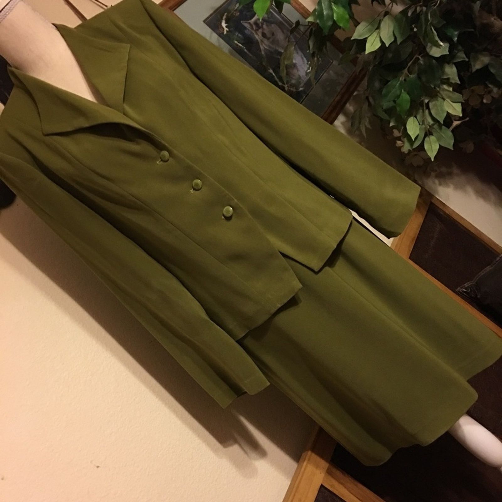 Other Tower Hill olive green skirt set NWOT 8 Size M / US 6-8 / IT 42-44 - 1 Thumbnail