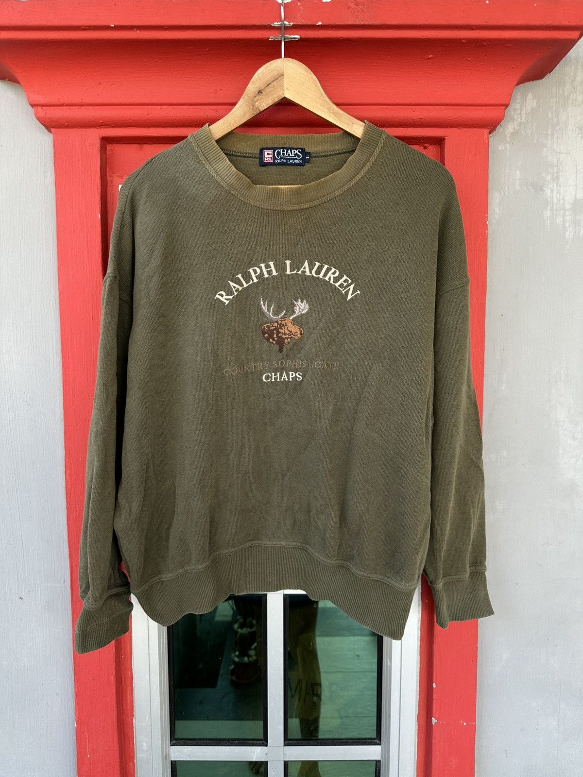 Chaps Ralph Lauren Vintage 90s Chaps Ralph Lauren Country Sophisticate Sweat Size US L / EU 52-54 / 3 - 1 Thumbnail