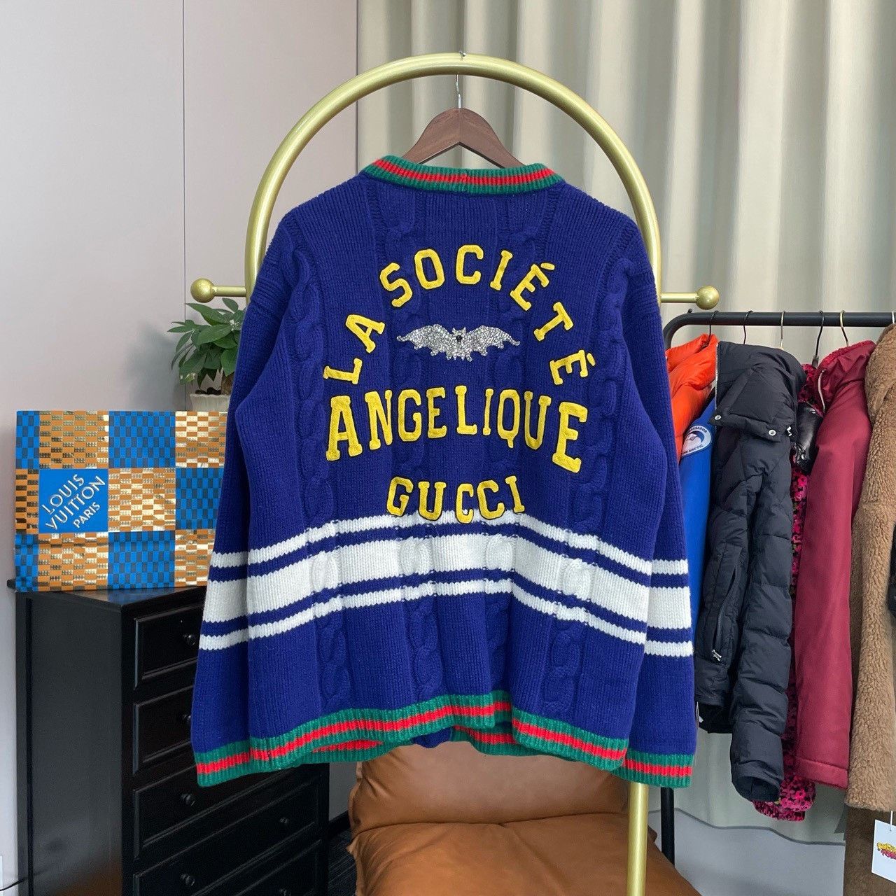Gucci Gucci Blue back water brick cardigan 2501-Nextarrow Size US L / EU 52-54 / 3 - 2 Thumbnail