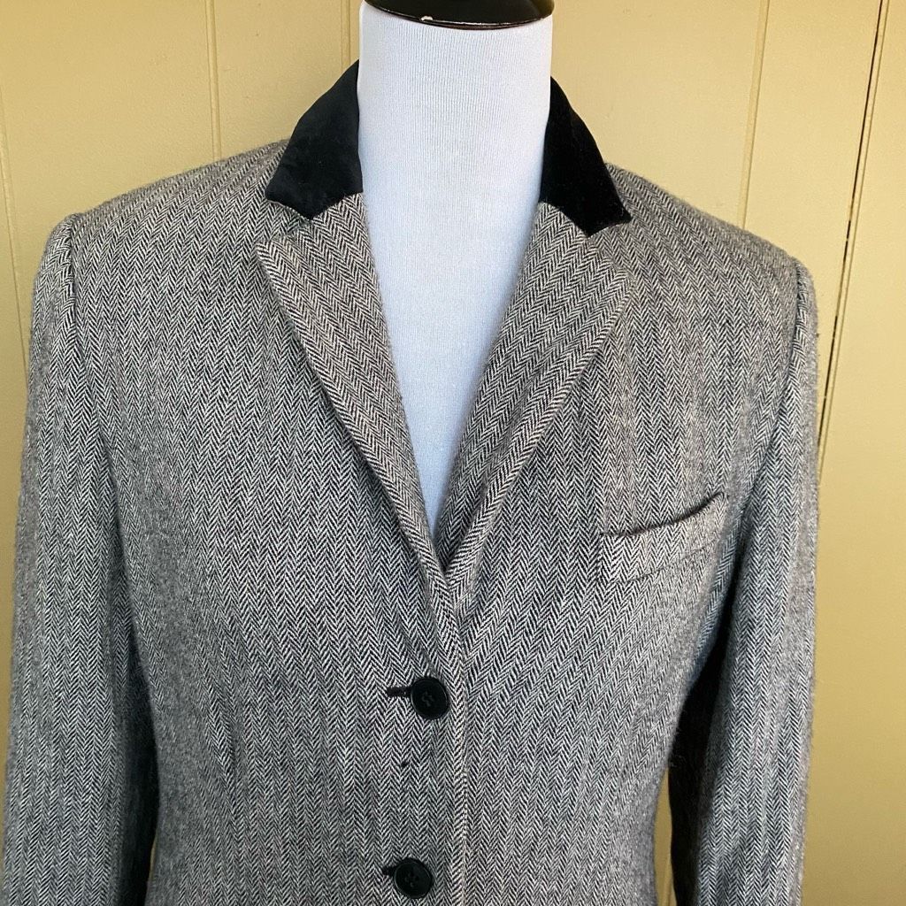 Evan Picone Evan Picone wool Blend women 12 three button blazer jacket w Size XL / US 12-14 / IT 48-50 - 3 Thumbnail