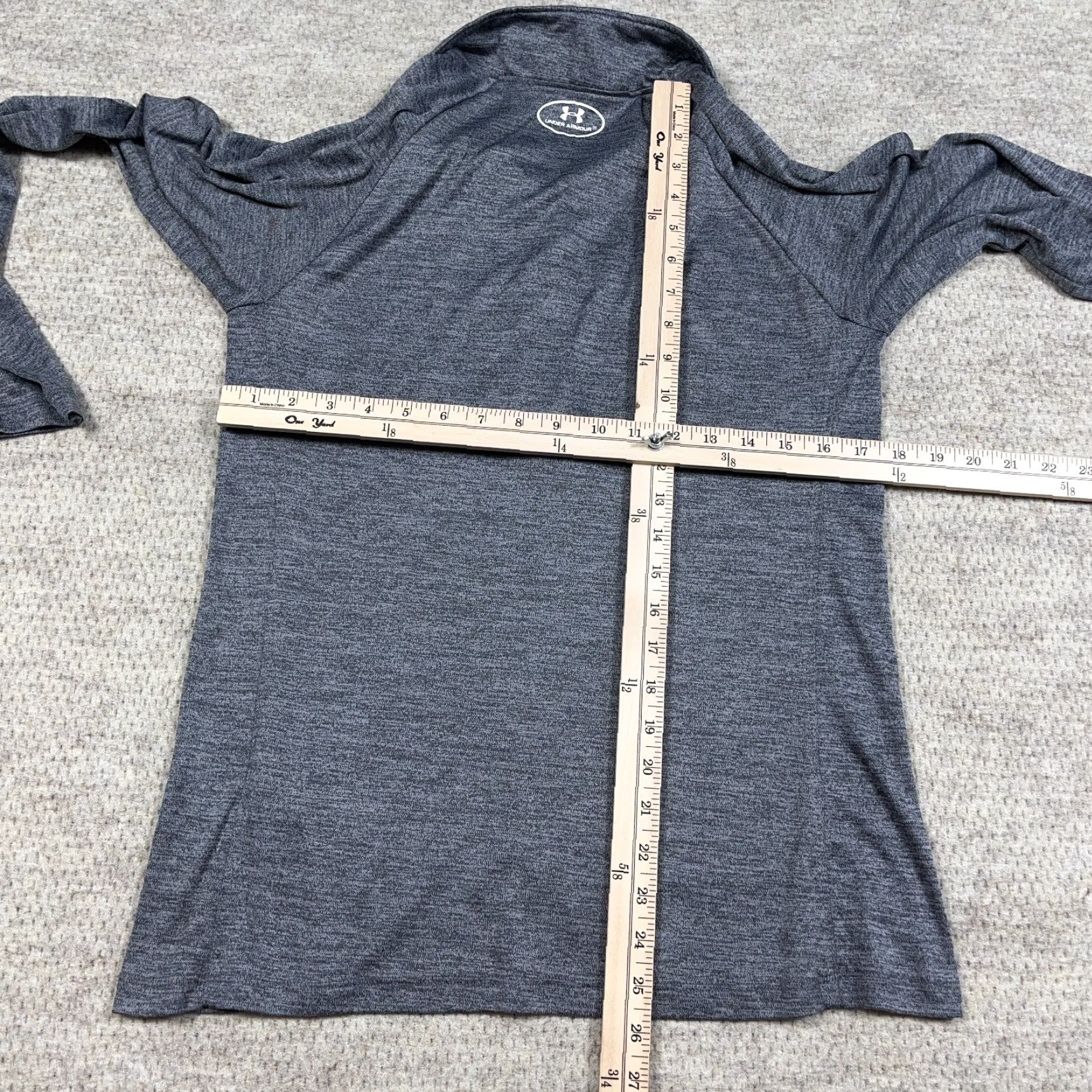 Under Armour Under Armour Shirt Women L Gray Pullover 1/4 Zip Loose Fit Running Activewear Casual Modern Sports Womens Size L / US 10 / IT 46 - 6 Thumbnail