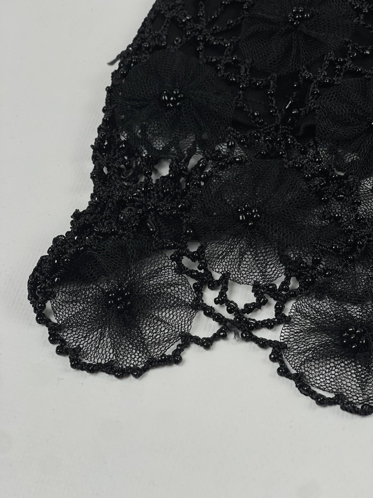Vintage Vintage Y2K Mesh Sheer Black Sleeveless Top Size S / US 4 / IT 40 - 8 Thumbnail