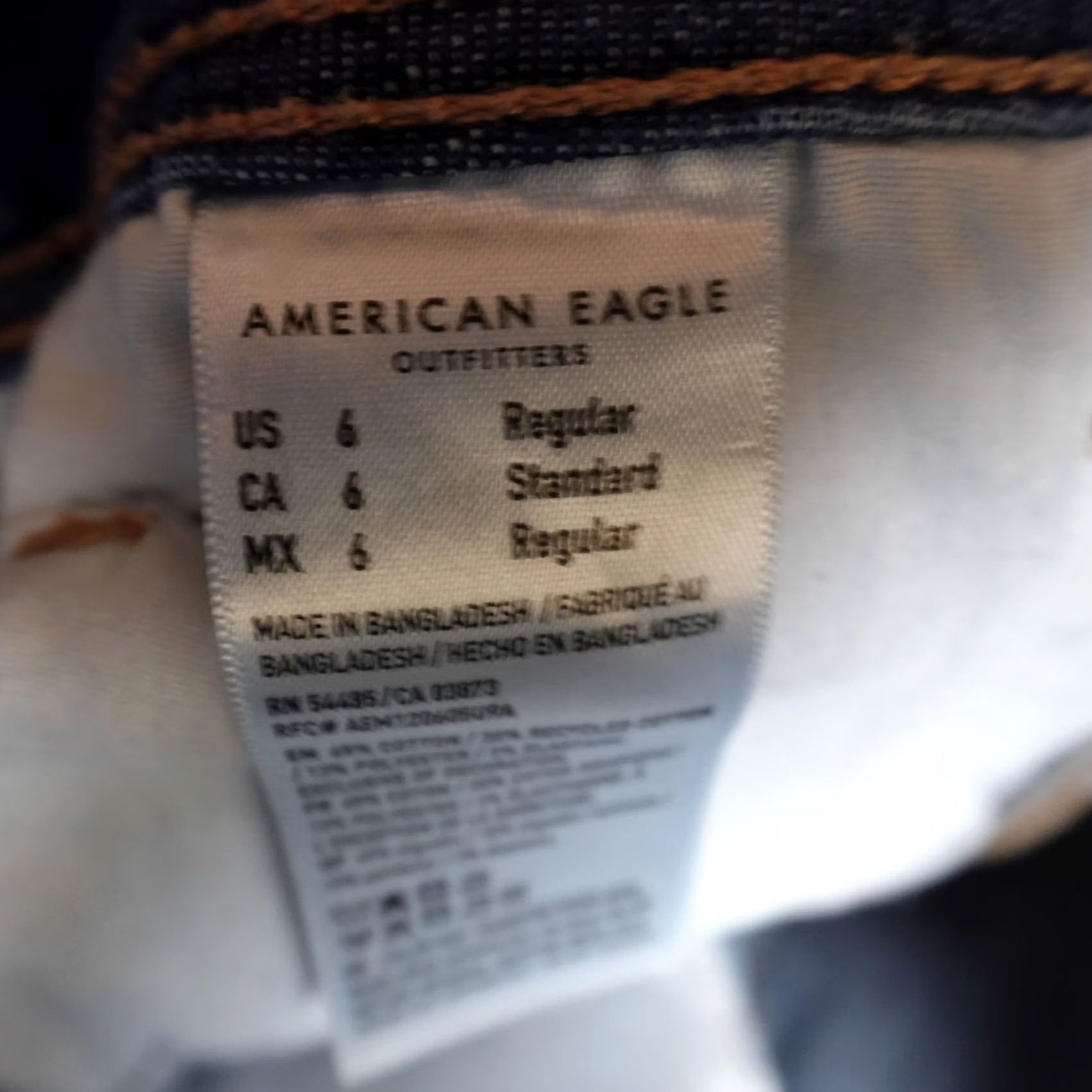 American Eagle Outfitters American Eagle Jeans Womens 6 Dark Blue Denim Kick Boot Low Rise Stretch Pants Size 28" / US 6 / IT 42 - 7 Thumbnail