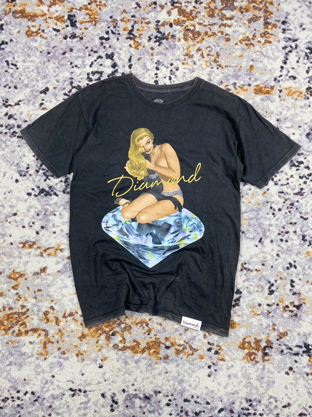 Diamond Supply Co. × Vintage “RARE” Diamond Supply Co sexsy women faded Shirt Size US S / EU 44-46 / 1 - 1 Thumbnail