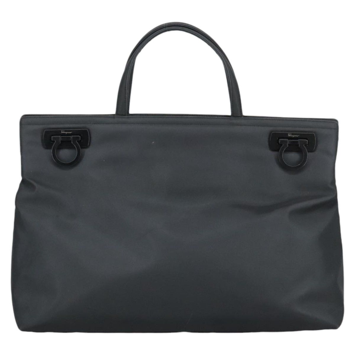 Salvatore Ferragamo Gancini Black Synthetic Handbag (Pre-Owned) Size ONE SIZE - 1 Thumbnail