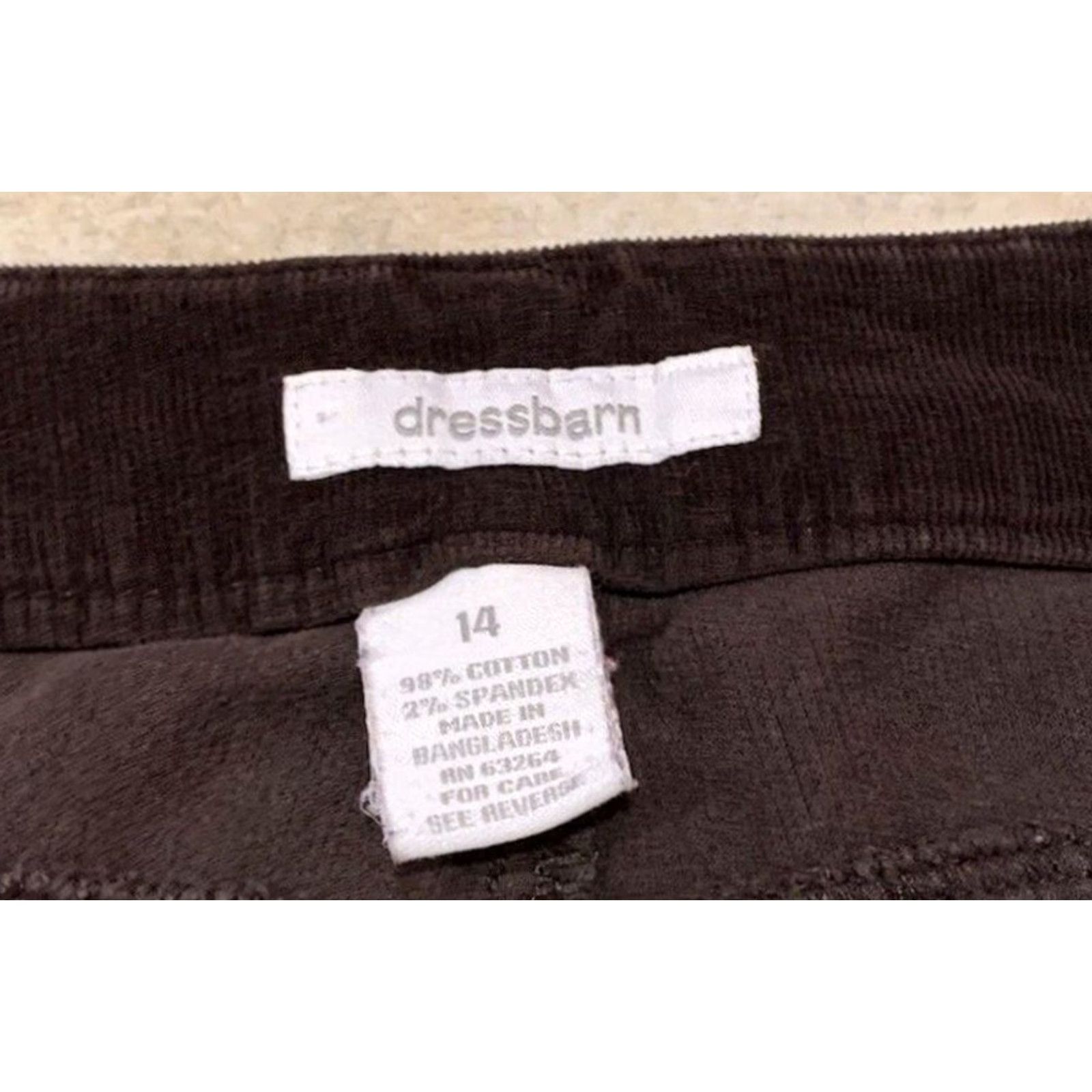 Vintage VINTAGE Dressbarn Women's Pants Brown Corduroy Wide Leg 35x30 Regular Inseam 30 Fall Spring Winter Workwear Casual Travel Mens Womens Girls Boys Size 36" / US 14 / IT 50 - 5 Thumbnail