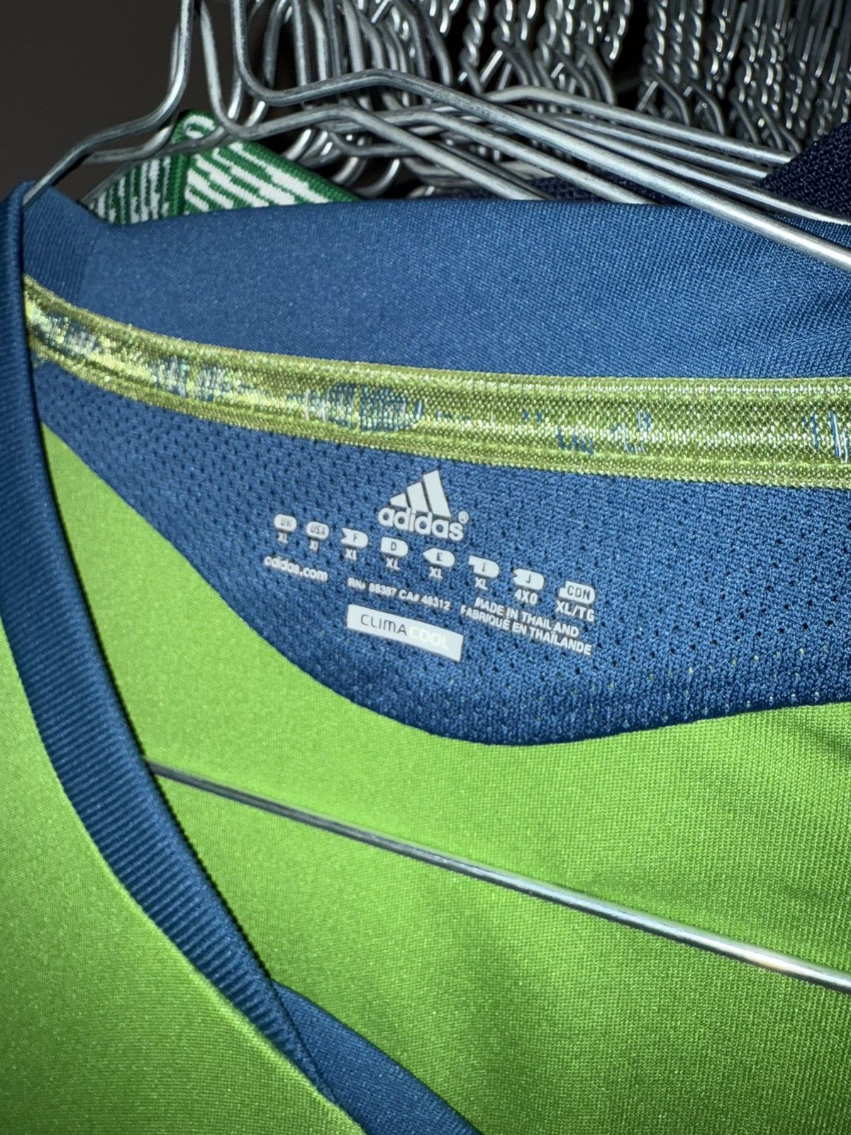Adidas Seattle Sounders FC 2011/12 Home [XL] Football Soccer Jersey Size US XL / EU 56 / 4 - 10 Thumbnail