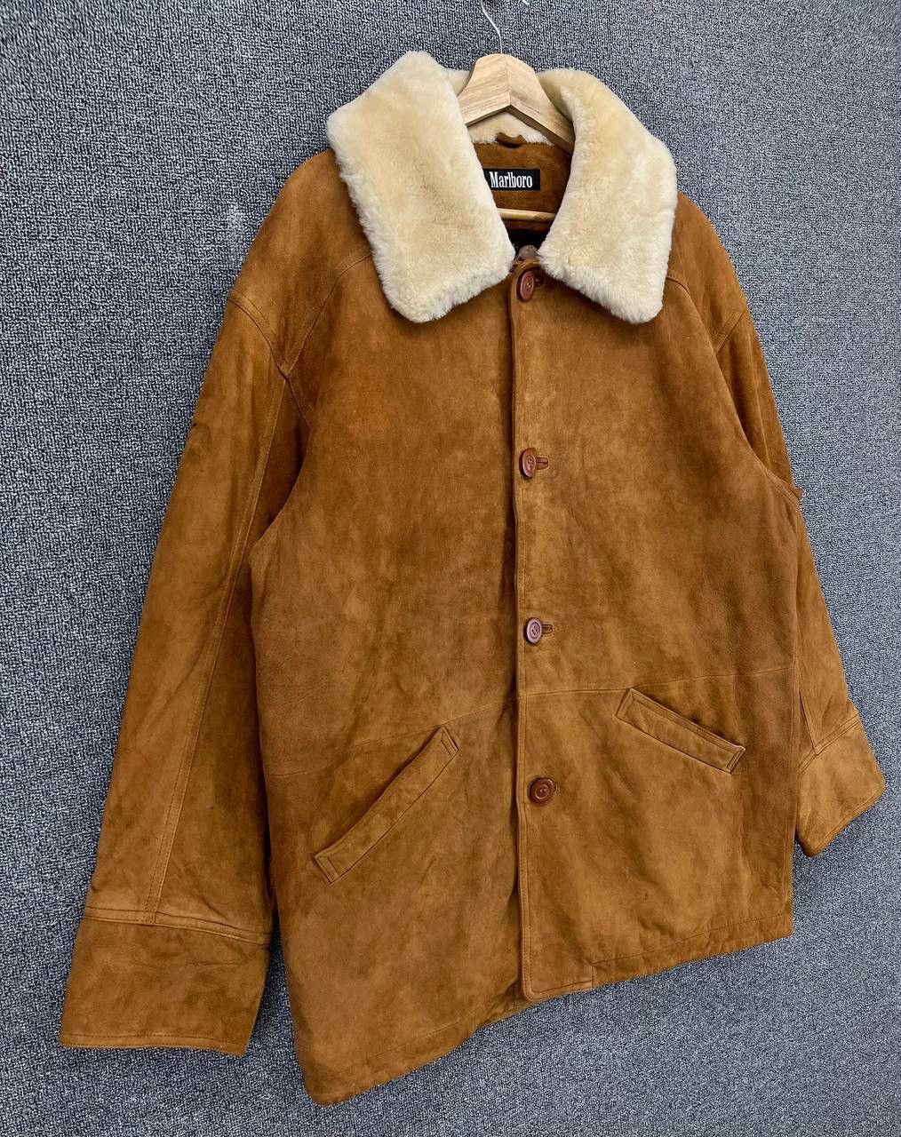 Leather × Marlboro × Vintage Vintage Marlboro Luxury Brown Leather Jacket Size US L / EU 52-54 / 3 - 2 Thumbnail