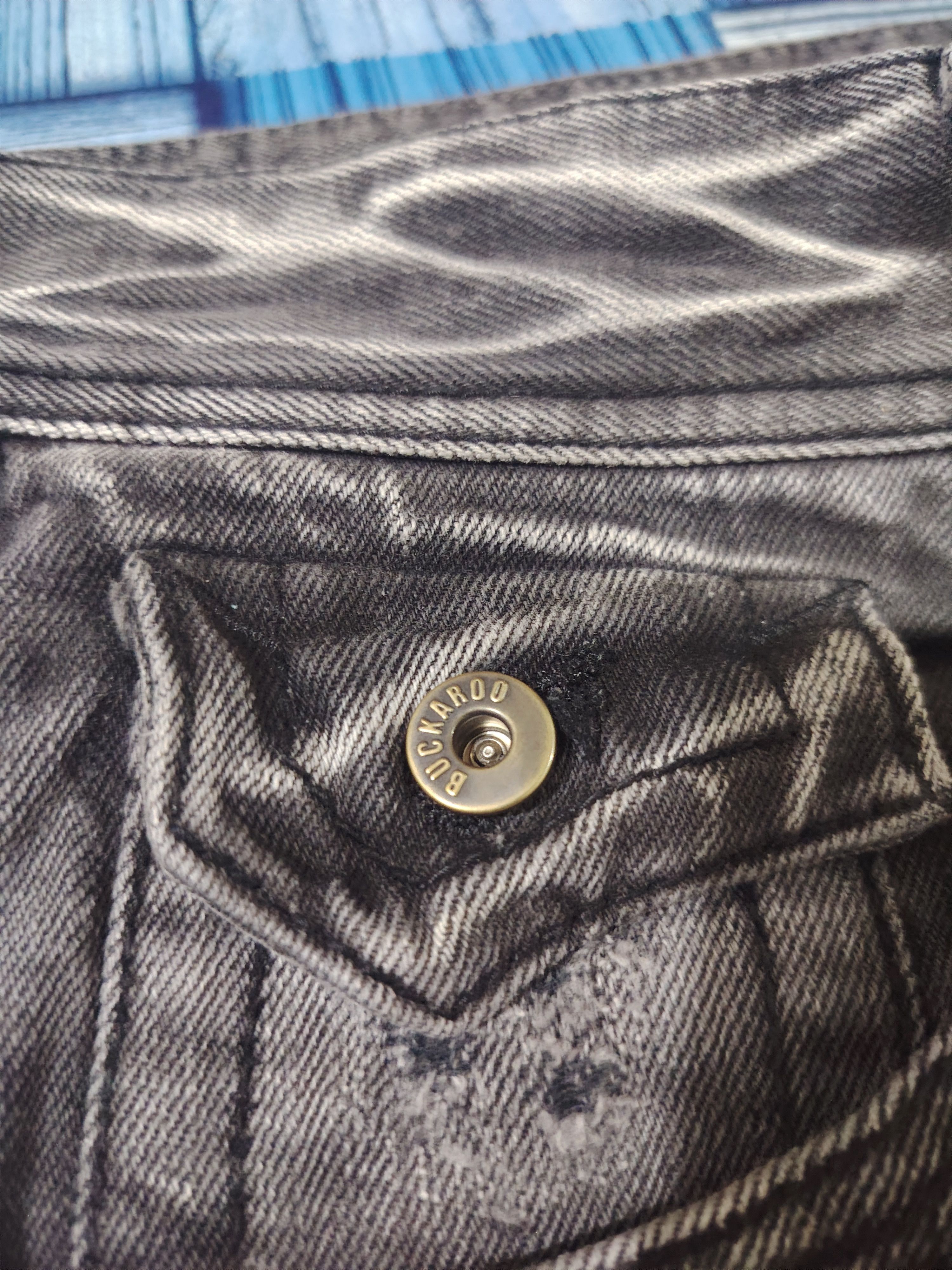 If Six Was Nine Buckaroo Distressed Denim Flared Jeans Baggy Style Buckle Size US 31 - 11 Thumbnail