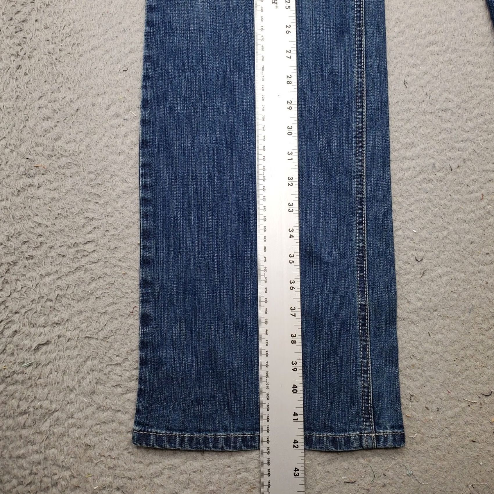 Vintage Sonoma Jeans Womens 16 Blue Denim Bootcut Modern Regular Stretch Low Rise Outdoor Jeans Size 38" / US 16 / IT 52 - 3 Thumbnail