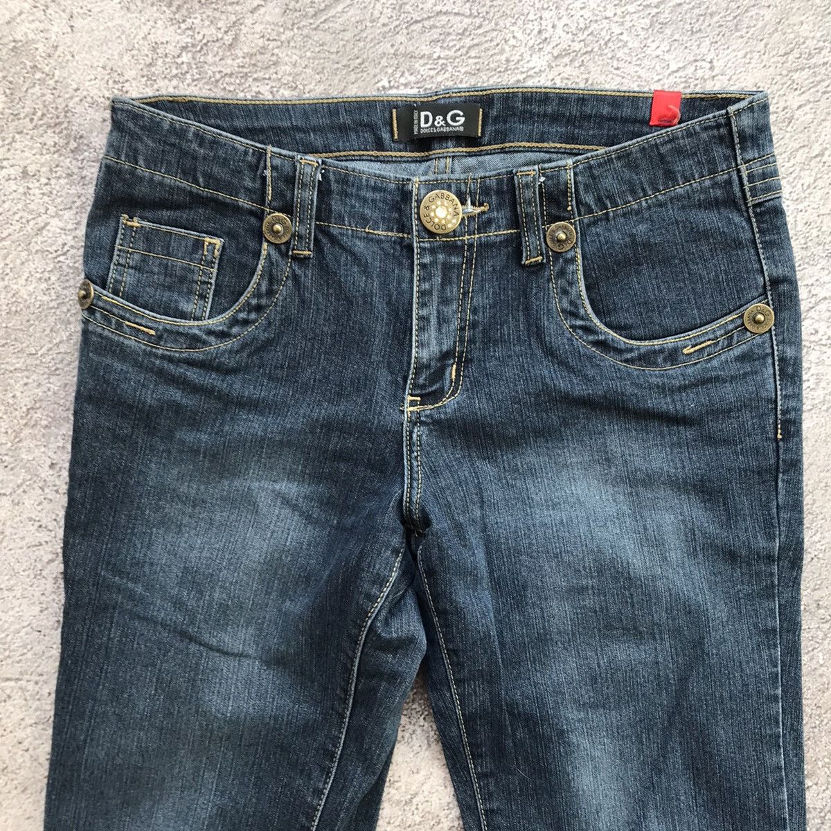 Vintage Vintage 90s Dolce Gabbana Wide Leg Baggy Jeans Streetwear 28 Size 28" / US 6 / IT 42 - 3 Thumbnail
