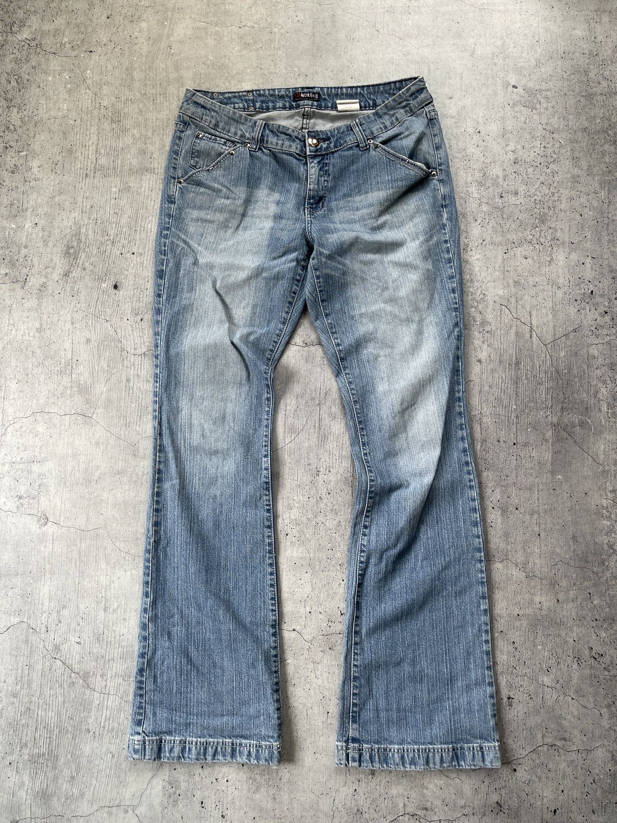 Jean punk grunge washed faded y2k bootcut jeans Size US 34 / EU 50 - 11 Thumbnail