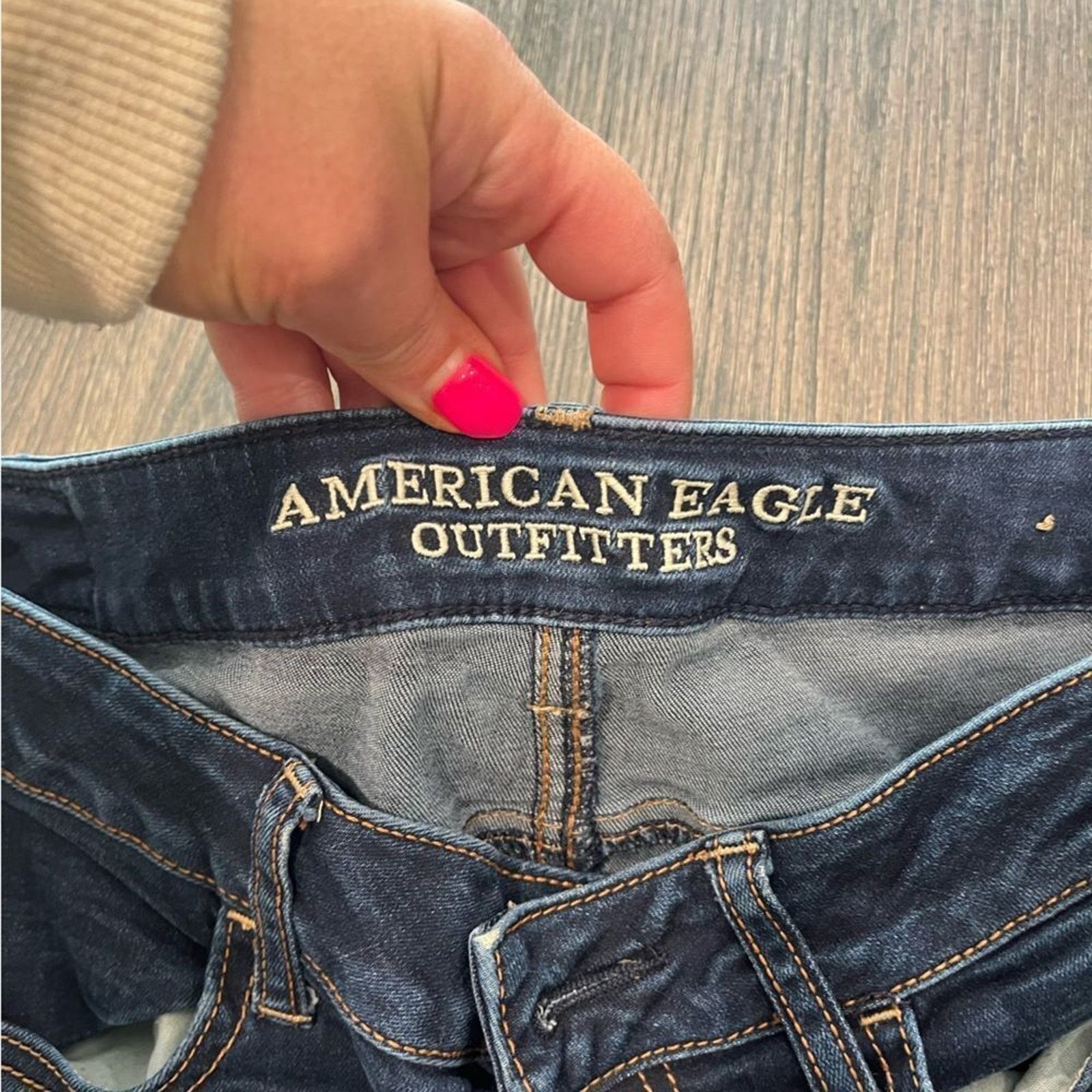 American Eagle Outfitters American Eagle Denim Super Stretch Denim Jeans Size 2 Short Size 26" / US 2 / IT 38 - 9 Thumbnail