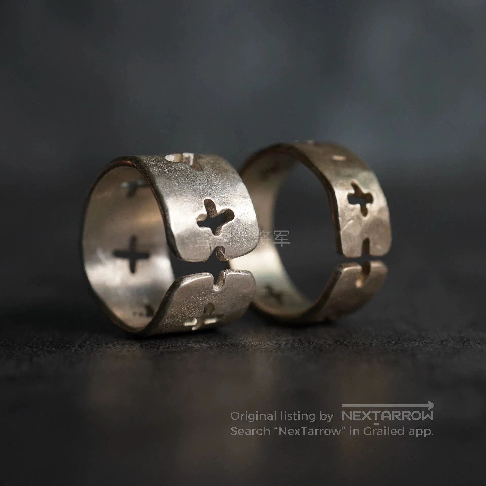 Ma+ Multi Cross Cutout Open Cuff Rings. Size ONE SIZE - 1 Thumbnail