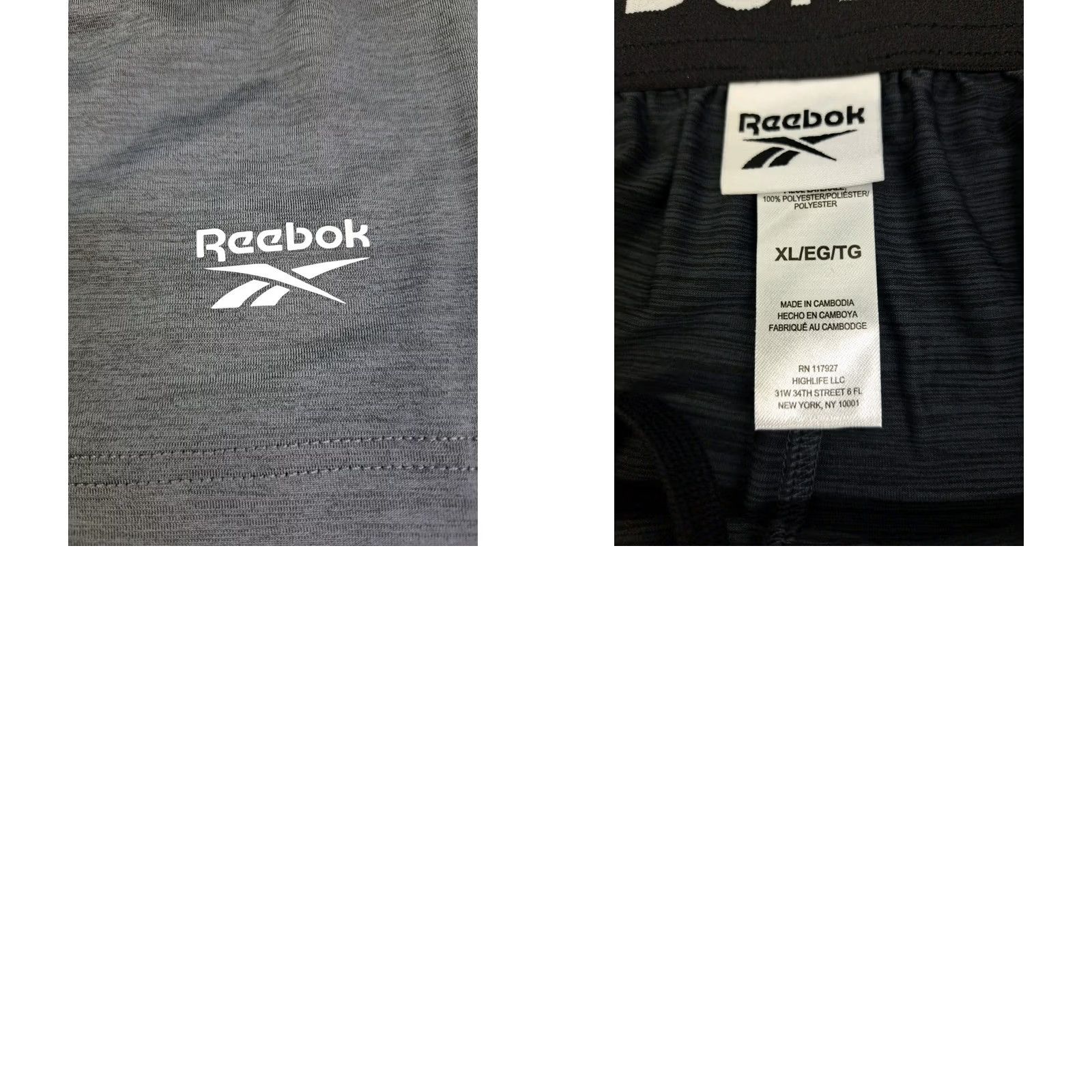Reebok NWT Reebok Blitz Everyday/Running Active Shorts XL Black/Heather Zip Pockets Drawstring Men Athletic 7in Inseam Size US 36 / EU 52 - 8 Thumbnail