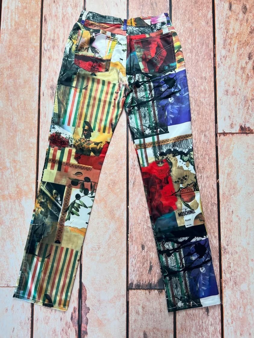 Moschino Moschino pants 1990s jeans Moschino print collector Size 30" / US 8 / IT 44 - 3 Thumbnail