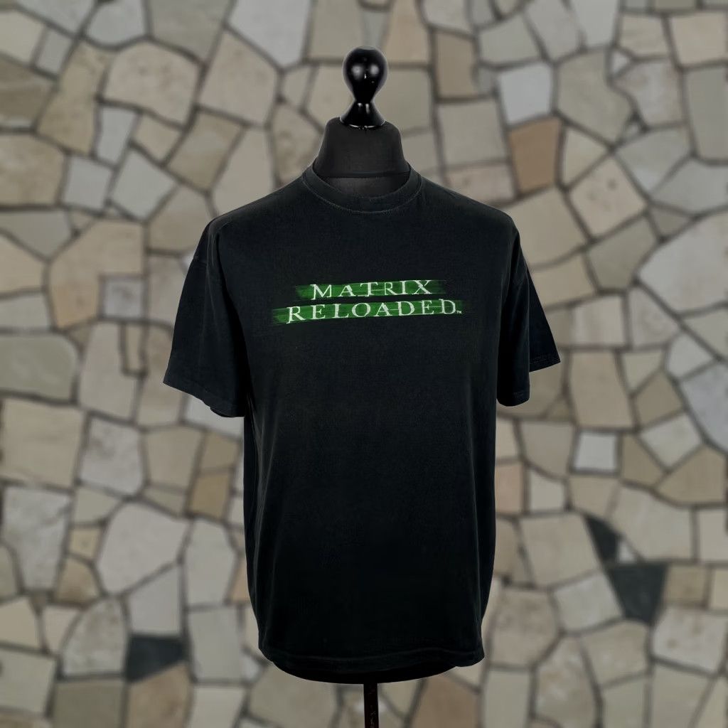 Vintage VINTAGE Matrix Reloaded Mens T-Shirt L Black Size US L / EU 52-54 / 3 - 1 Thumbnail