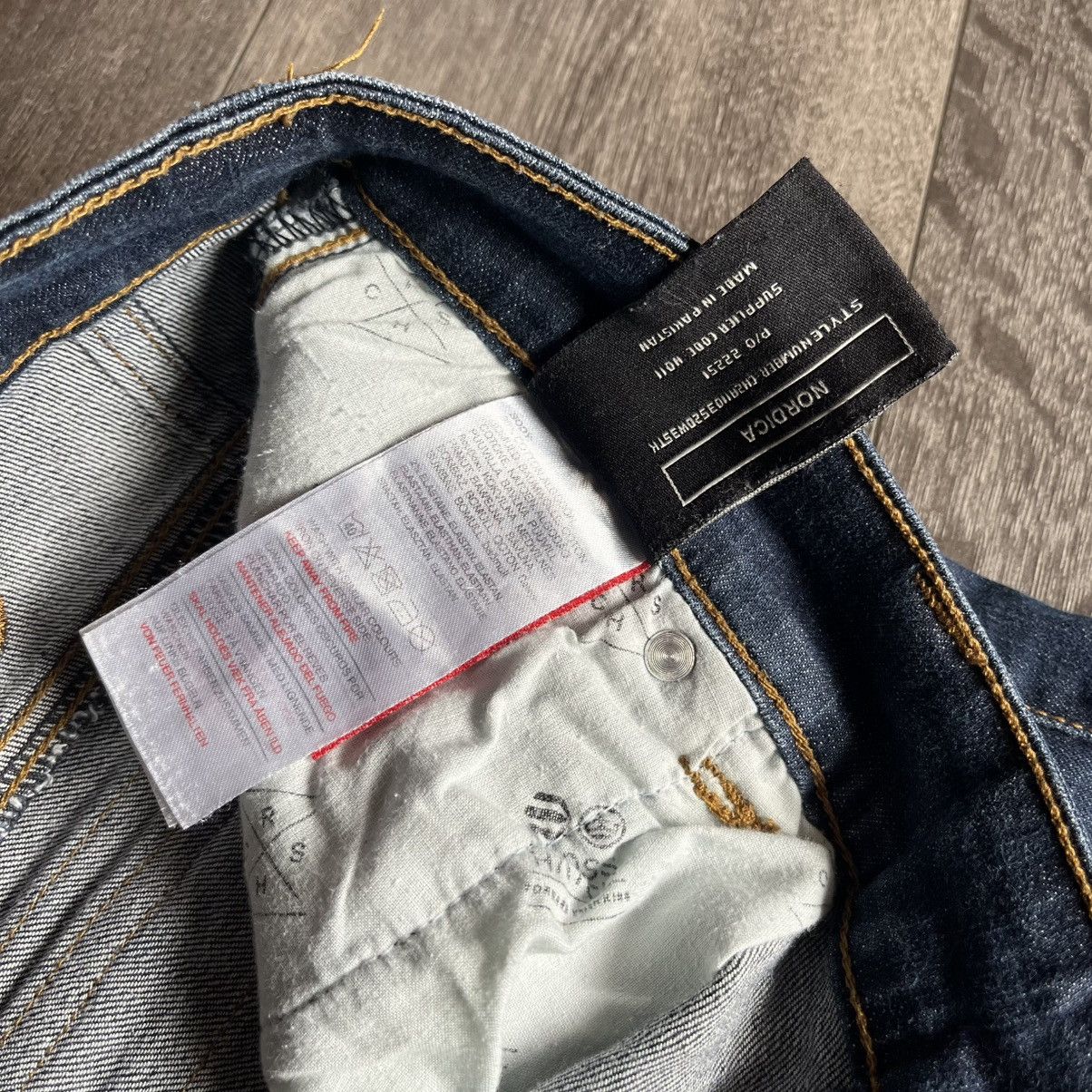 Vintage Vintage Y2K Crosshatch Logo Baggy Cargo Denim Jean Shorts 34 Size US 34 / EU 50 - 11 Thumbnail
