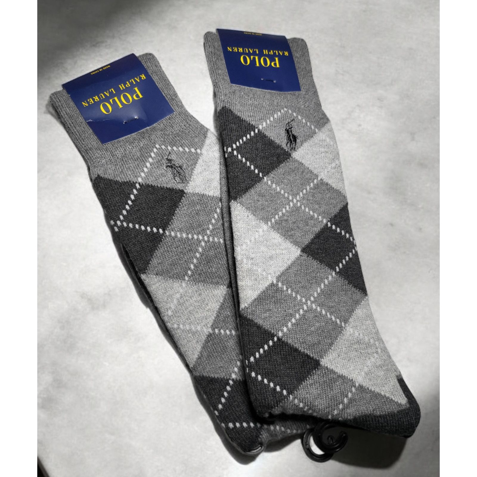 Polo Ralph Lauren Set of 2 - NWT POLO Ralph Lauren Argyle Trouser Dress Socks Size ONE SIZE - 1 Thumbnail