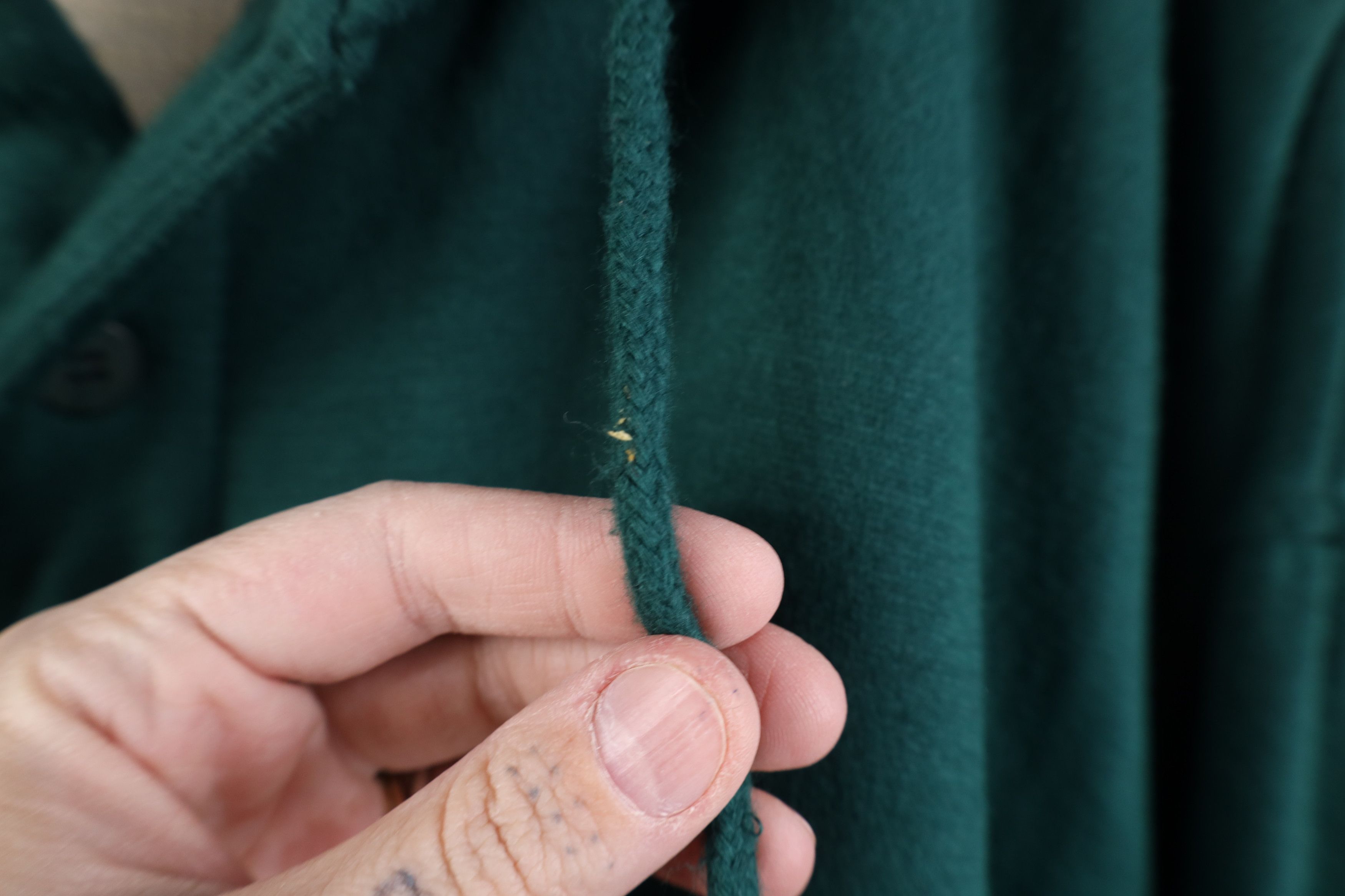 Vintage Vintage 90s Streetwear Waffle Knit Lined Hoodie Sweatshirt Size US XL / EU 56 / 4 - 6 Thumbnail