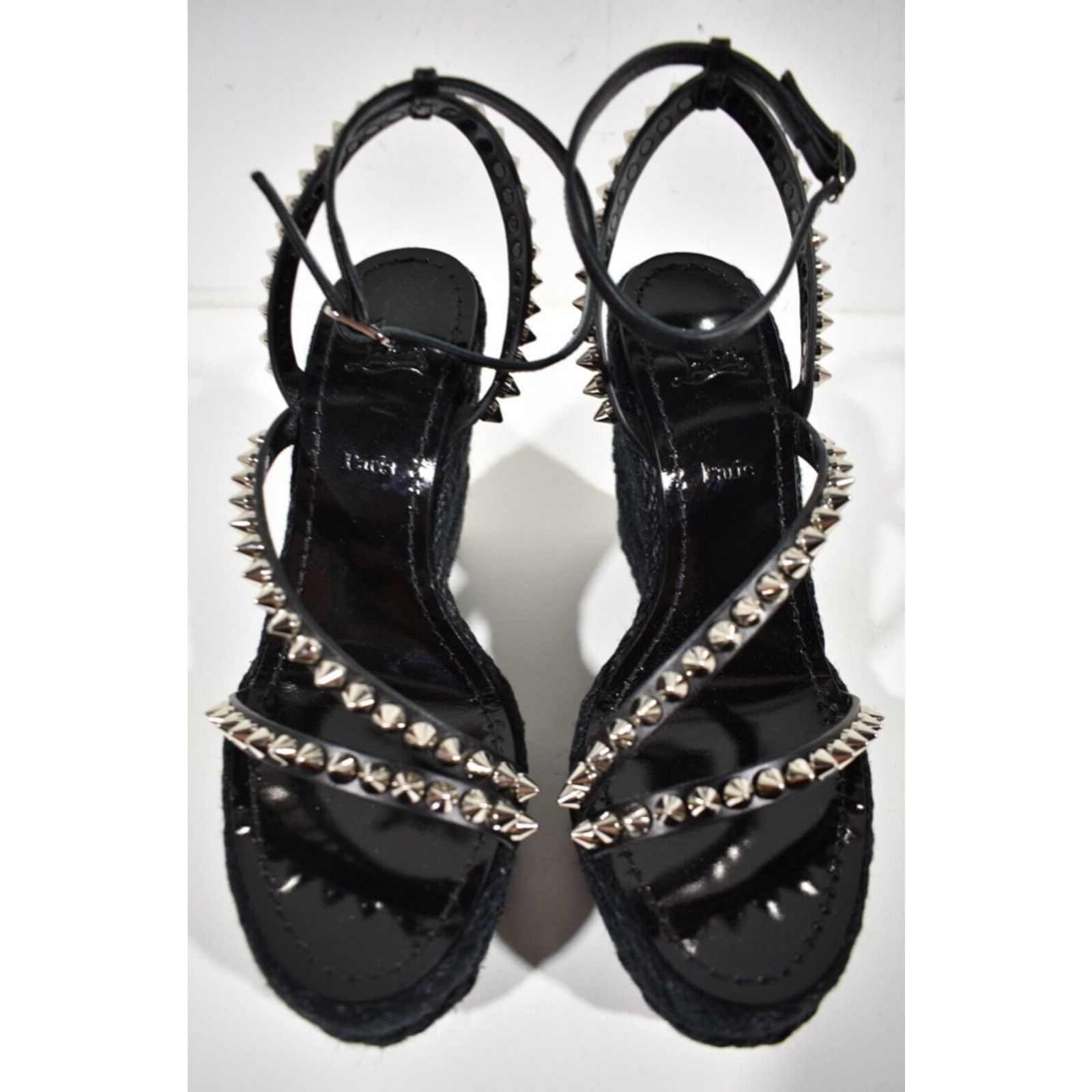 Christian Louboutin Mafaldina Zeppa 120 Black Platform Wedge Sandal Heel Pump 42 Size US 12 / IT 42 - 7 Thumbnail
