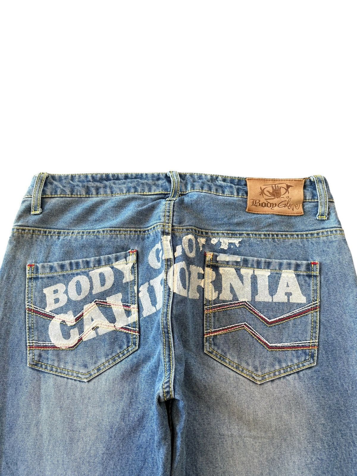 Body Glove Vintage Body Glove California Painted Distress Baggy Jeans Size US 34 / EU 50 - 4 Thumbnail