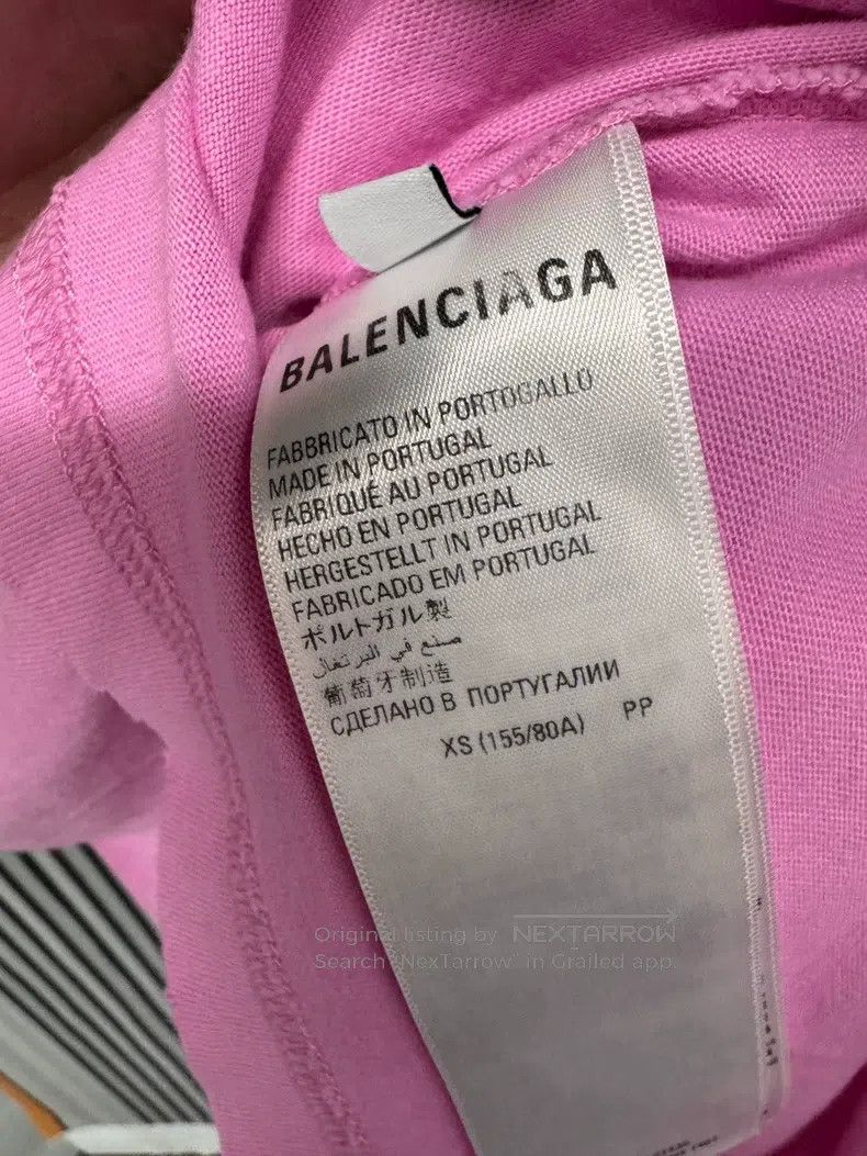 Balenciaga Balenciaga Pink Double B Ink Splatter Logo Short Sleeve T- Size US XS / EU 42 / 0 - 4 Thumbnail