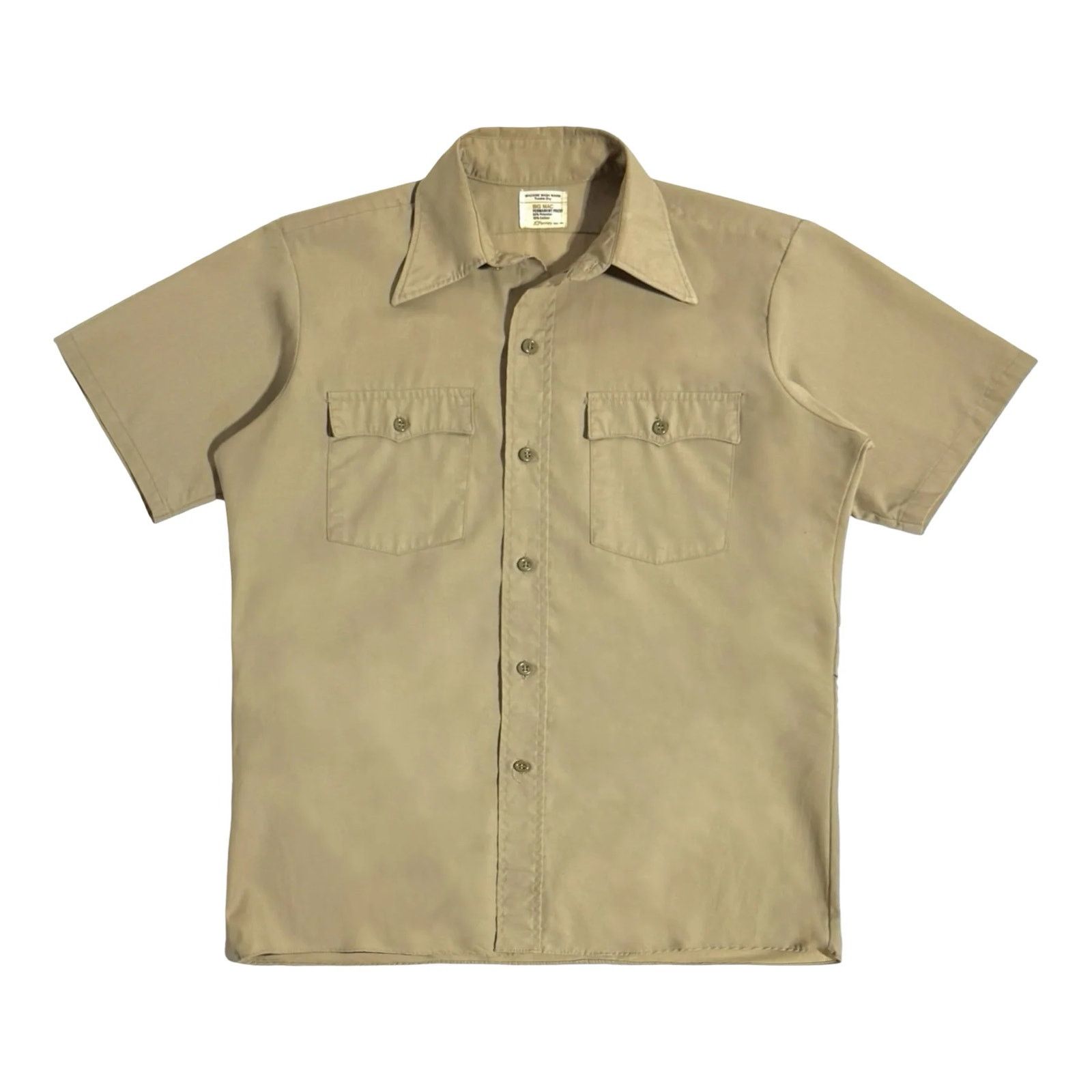 Big Mac 1970’s Big Mac Made in USA Cotton Safari S/S Shirt – Medium Size US M / EU 48-50 / 2 - 1 Preview